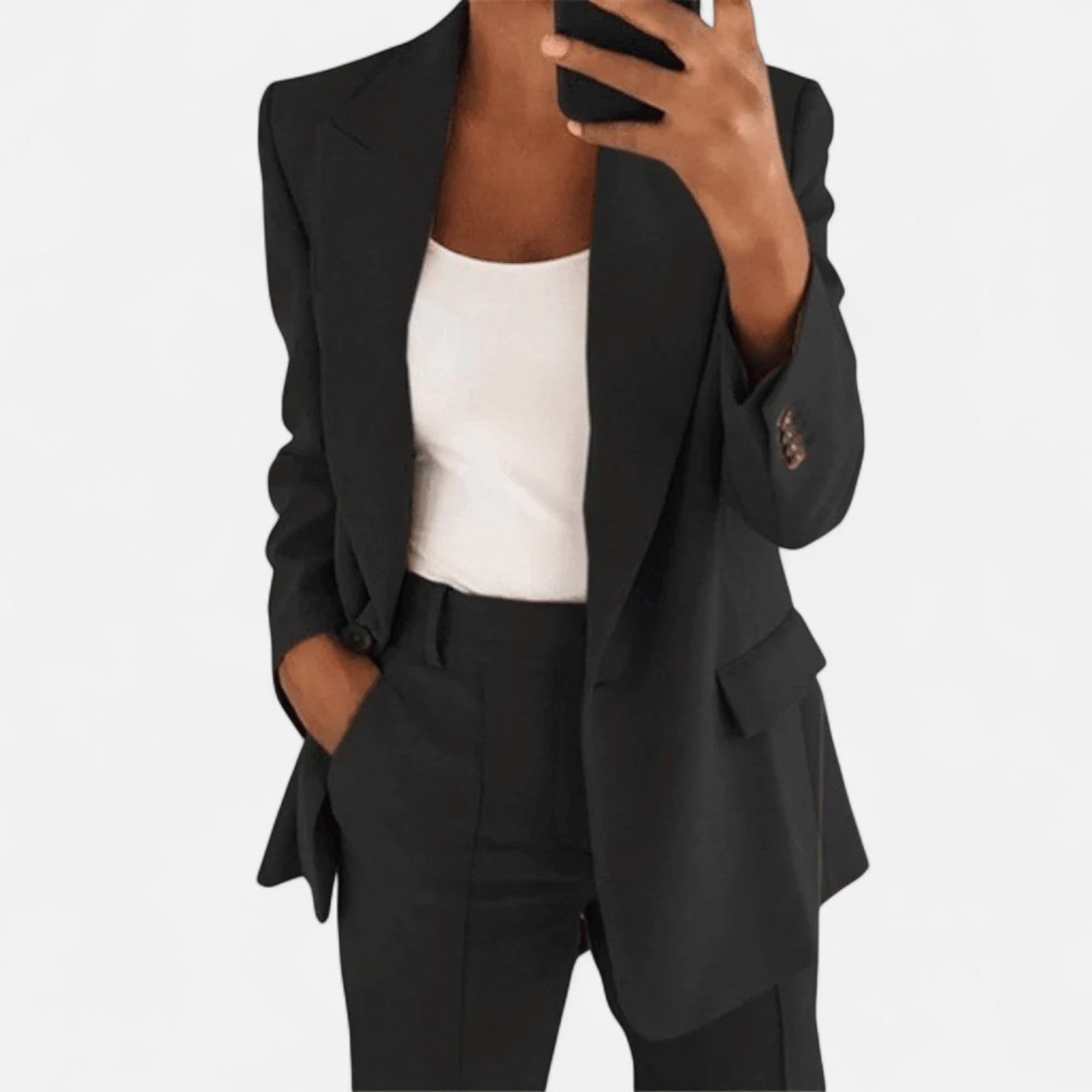 Ancienne Monde | Tailleur Élégant Deux Pièces pour Femme – Sophistication Structurée et Puissance Féminine Moderne