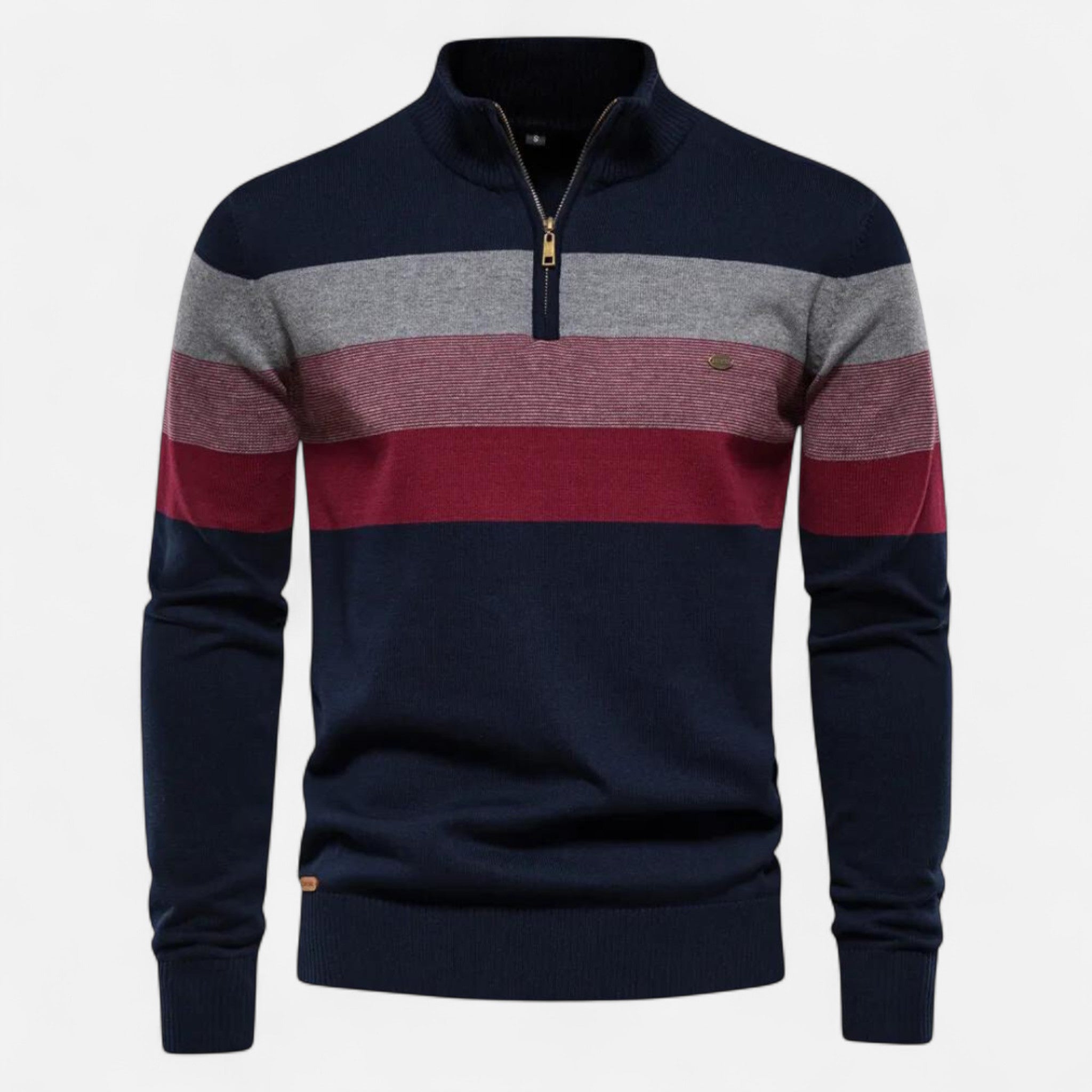 Ancienne Monde | Pull Demi-Zip Court Homme – Style Intemporel, Confort Raffiné