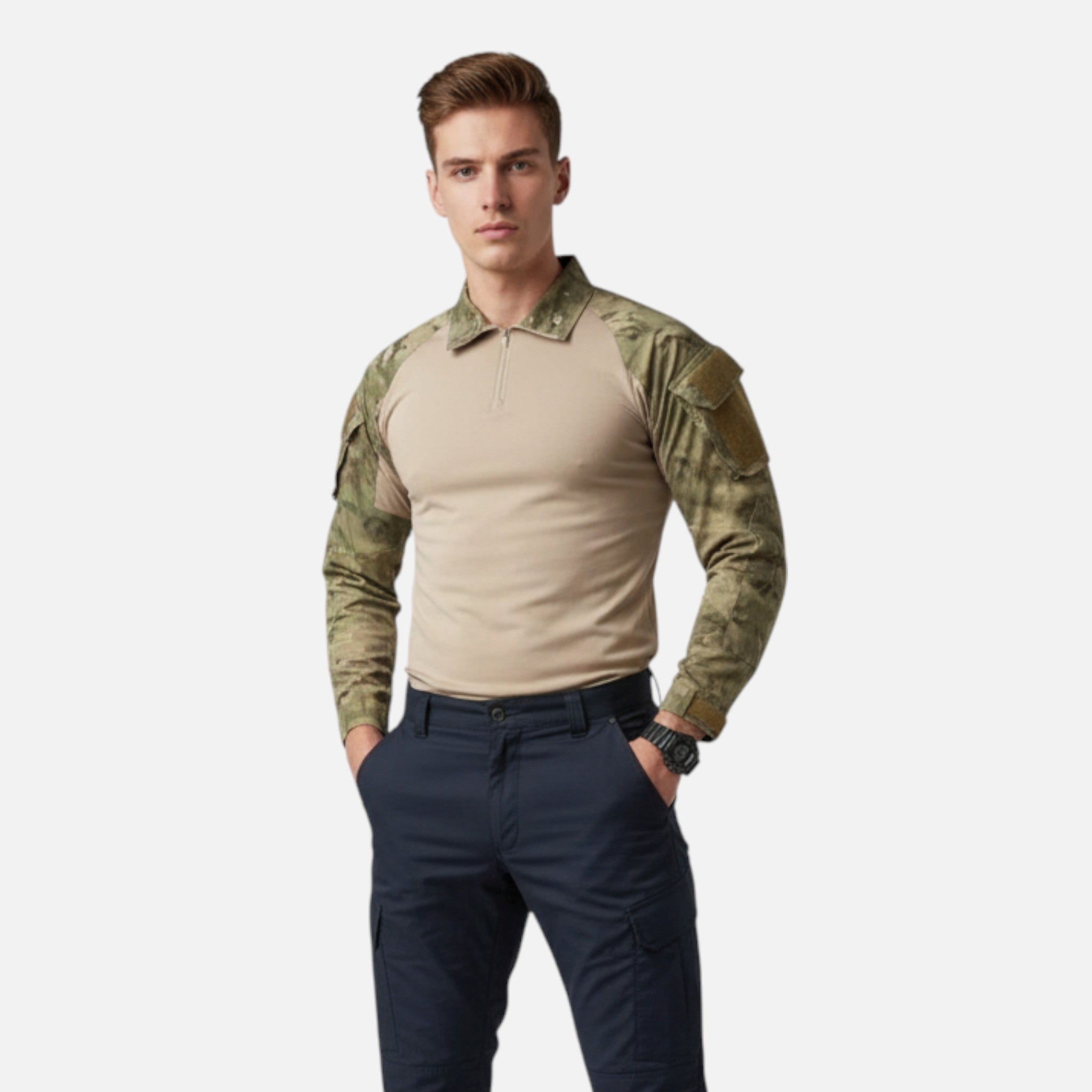Ancienne Monde | Chemise Tactique Homme en Coton Militaire