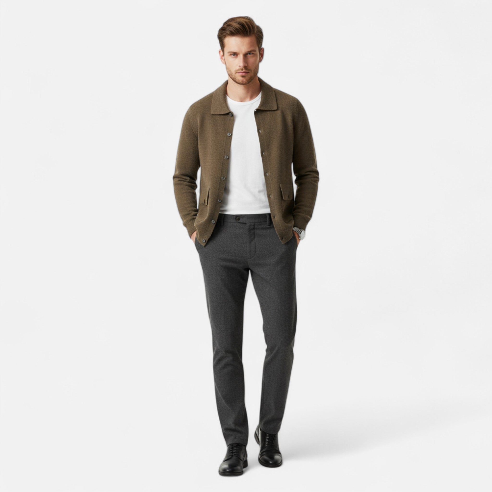 Ancienne Monde | Cardigan Homme Élégance Intemporelle Premium