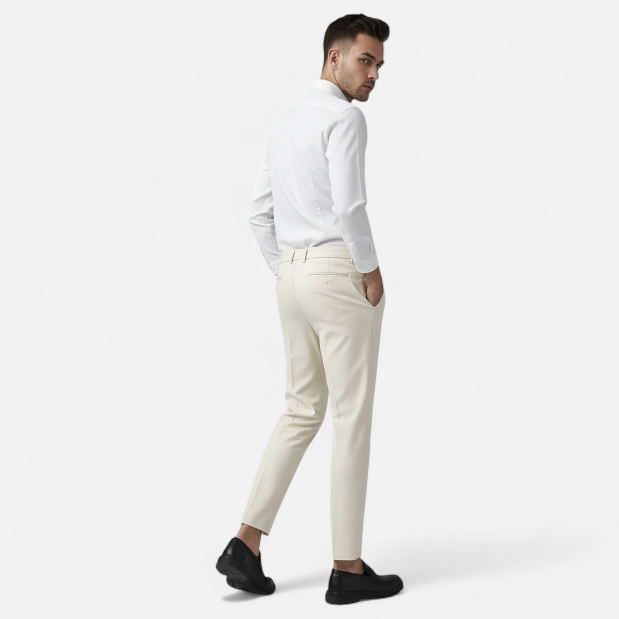 Ancienne Monde | Pantalon Homme Augusto Stretch Élégance Premium