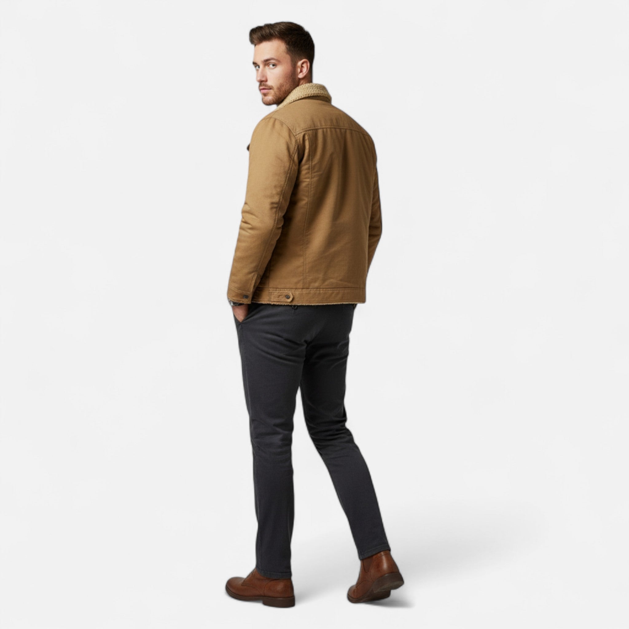 Ancienne Monde | Blouson Homme Bomber Vintage Élégance Premium