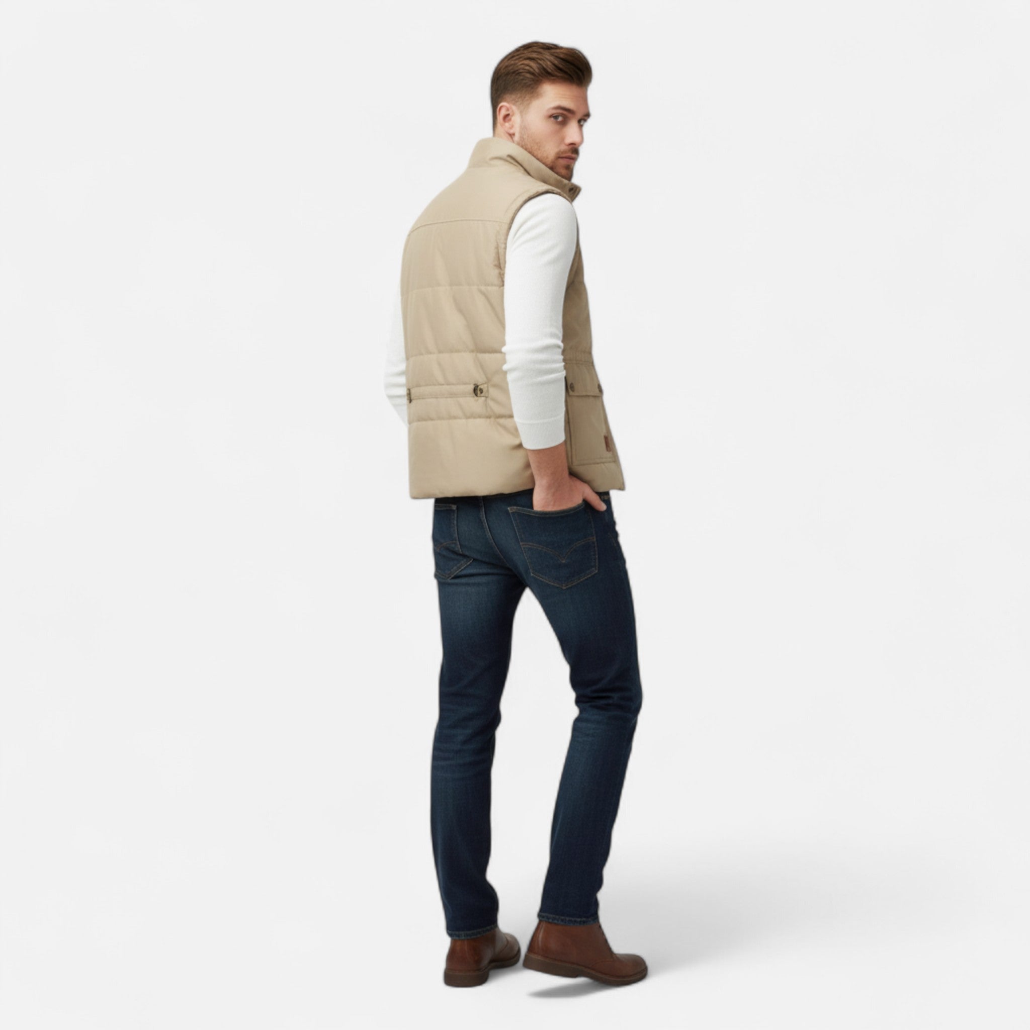 Ancienne Monde | Gilet Homme Sans Manches Élégance Intemporelle