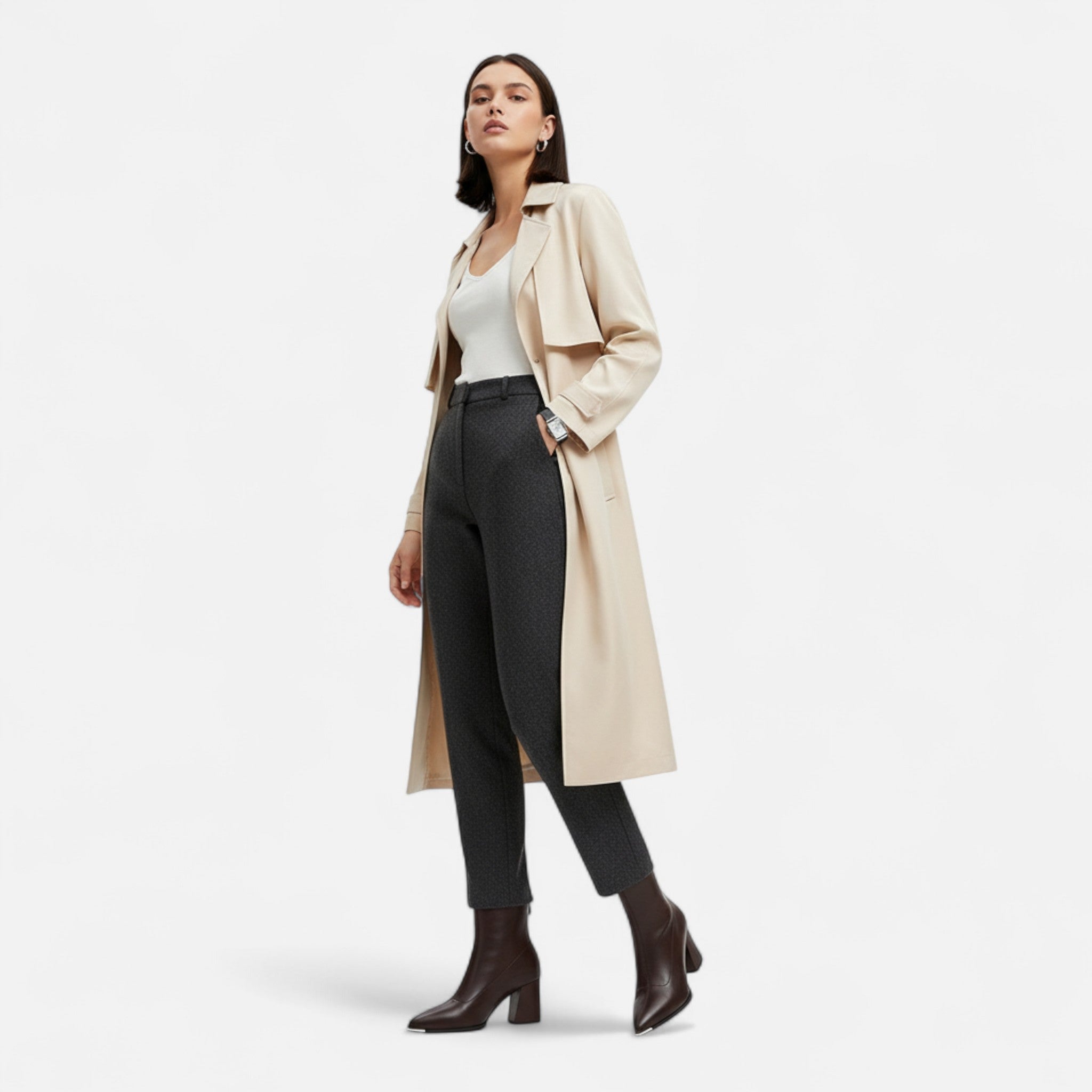 Ancienne Monde | Bottines Femme Cuir Chelsea Talon Haut