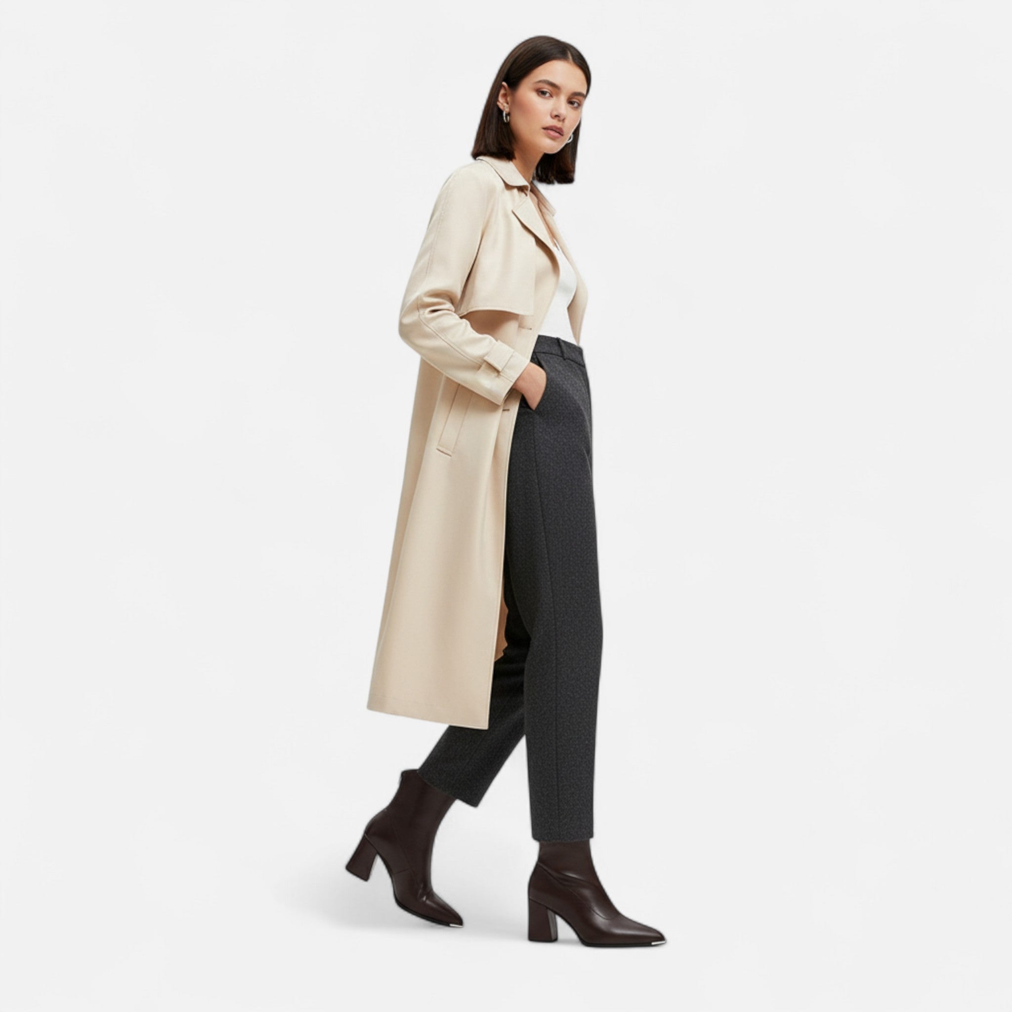 Ancienne Monde | Bottines Femme Cuir Chelsea Talon Haut