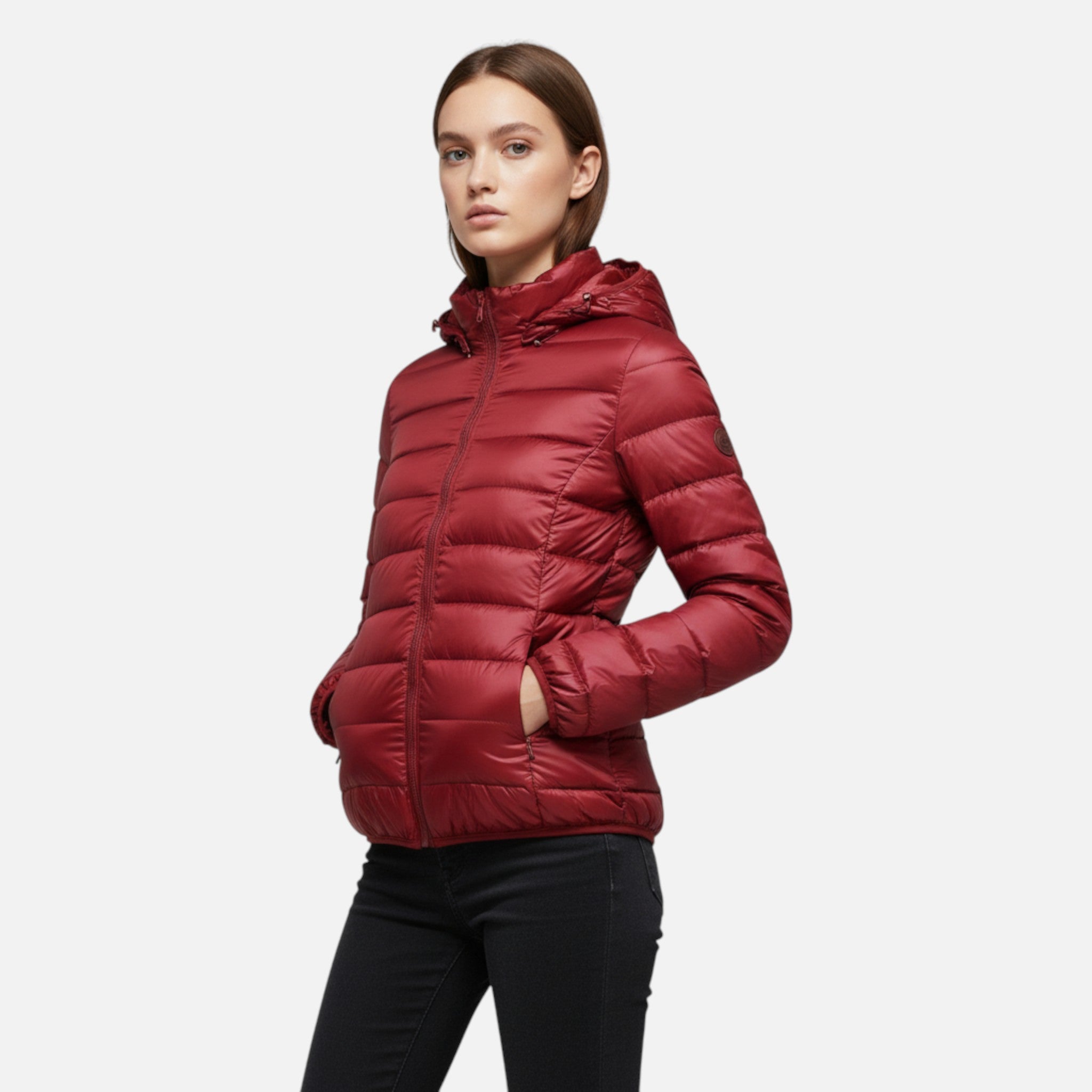 Ancient World | Elegant Women's Lightweight Hooded Down Jacket