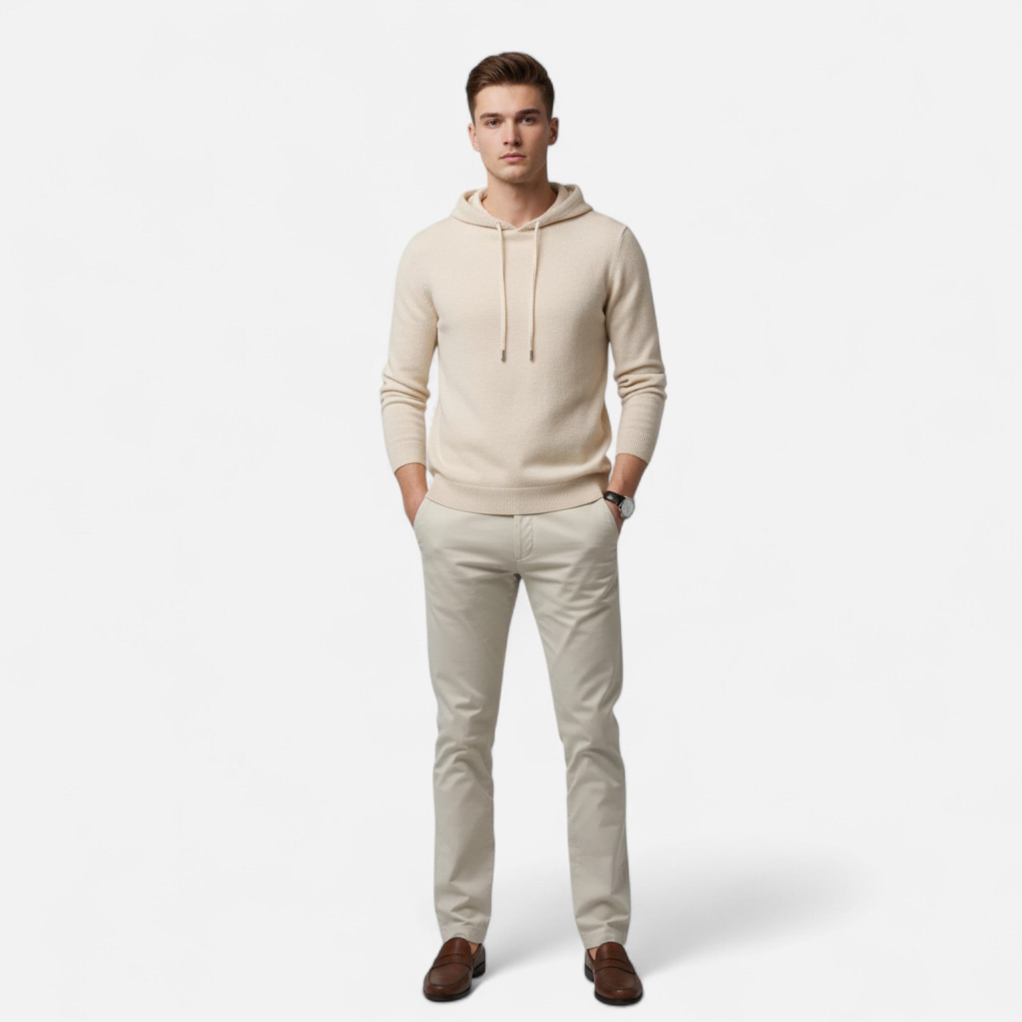 Ancienne Monde | Hoodie Homme Monaco en Laine Mérinos