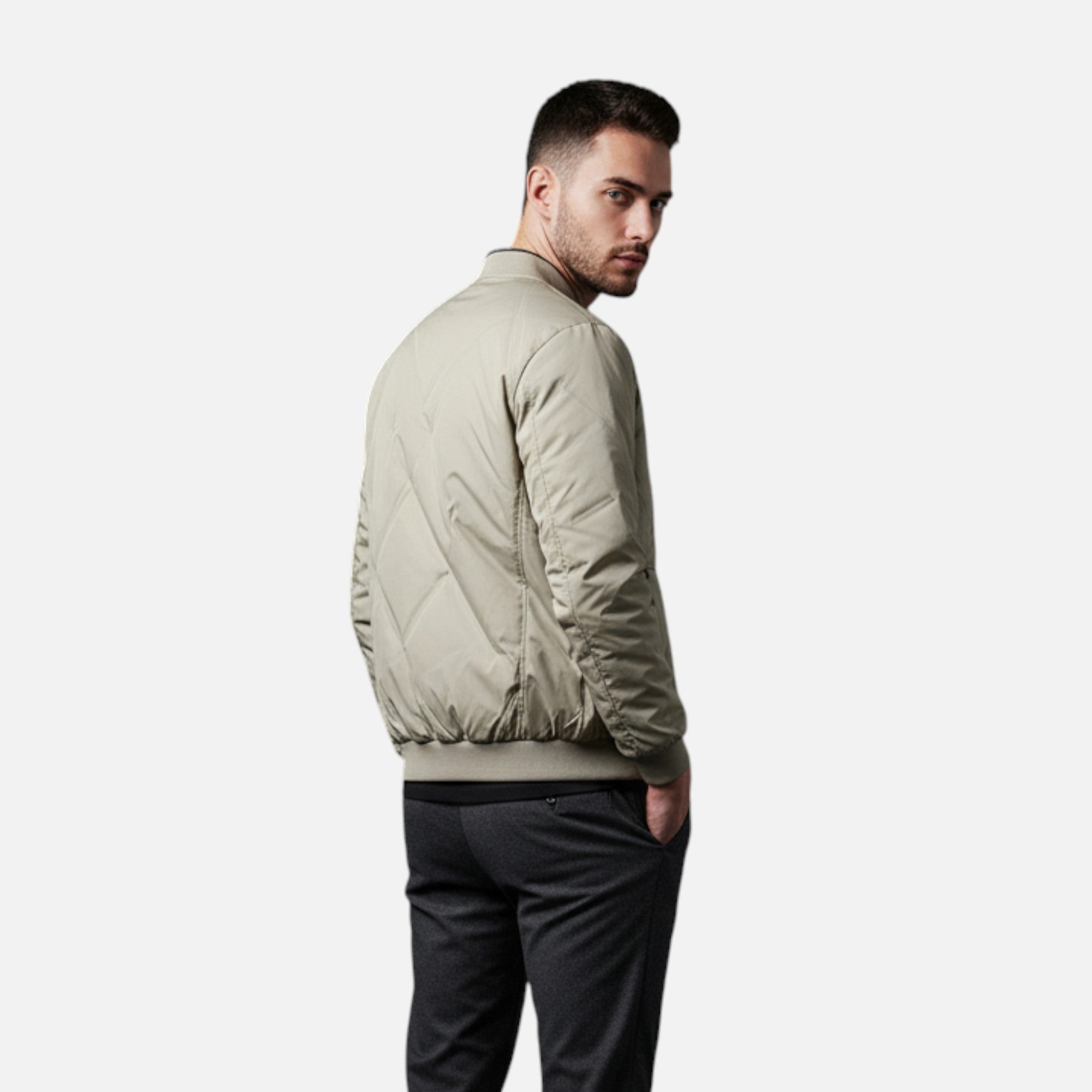 Ancienne Monde | Giacca Bomber Piumino Uomo – Cappotto Leggero e Caldo per Autunno & Inverno