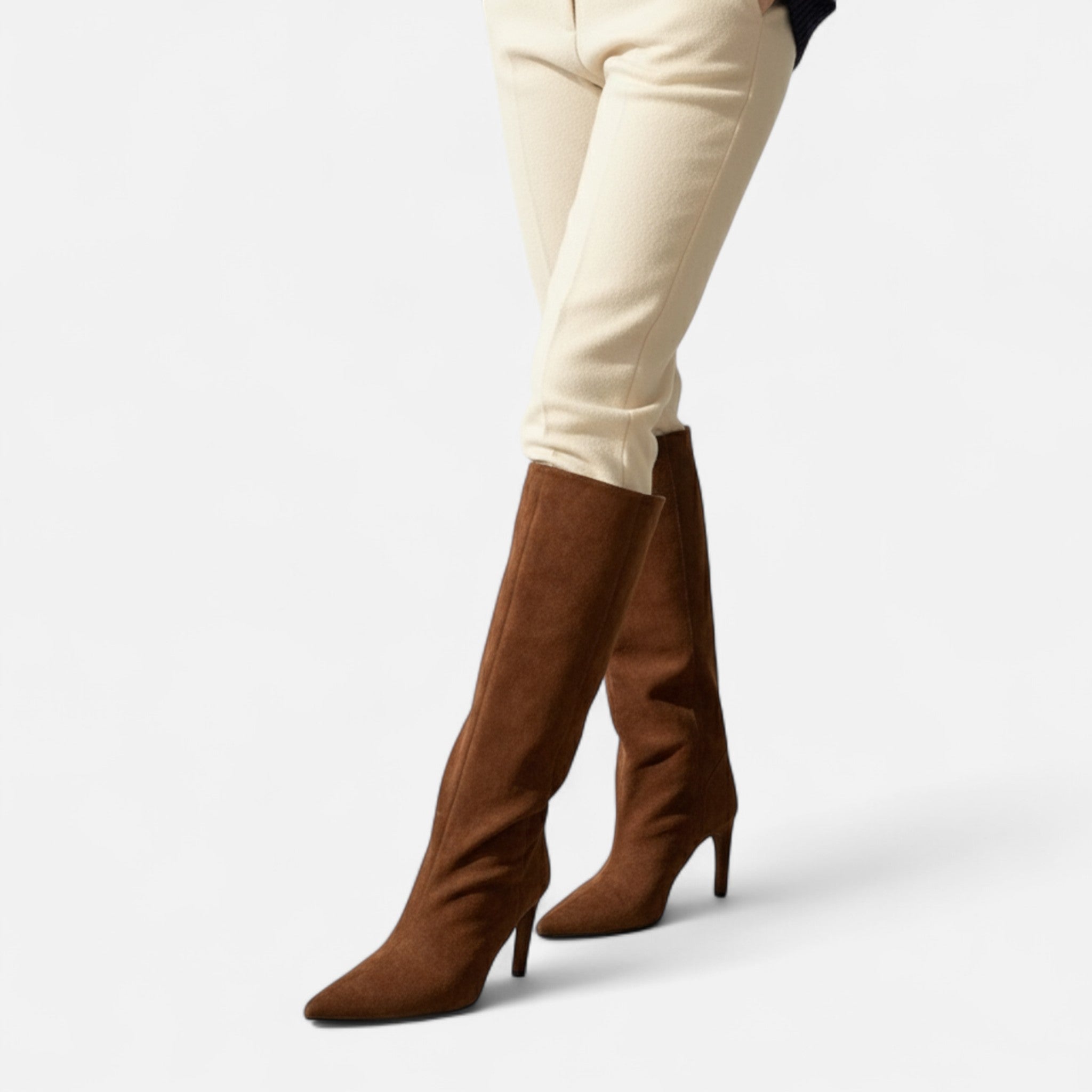 Ancienne Monde | Bottes Femme Longues Pointues Talon Aiguille