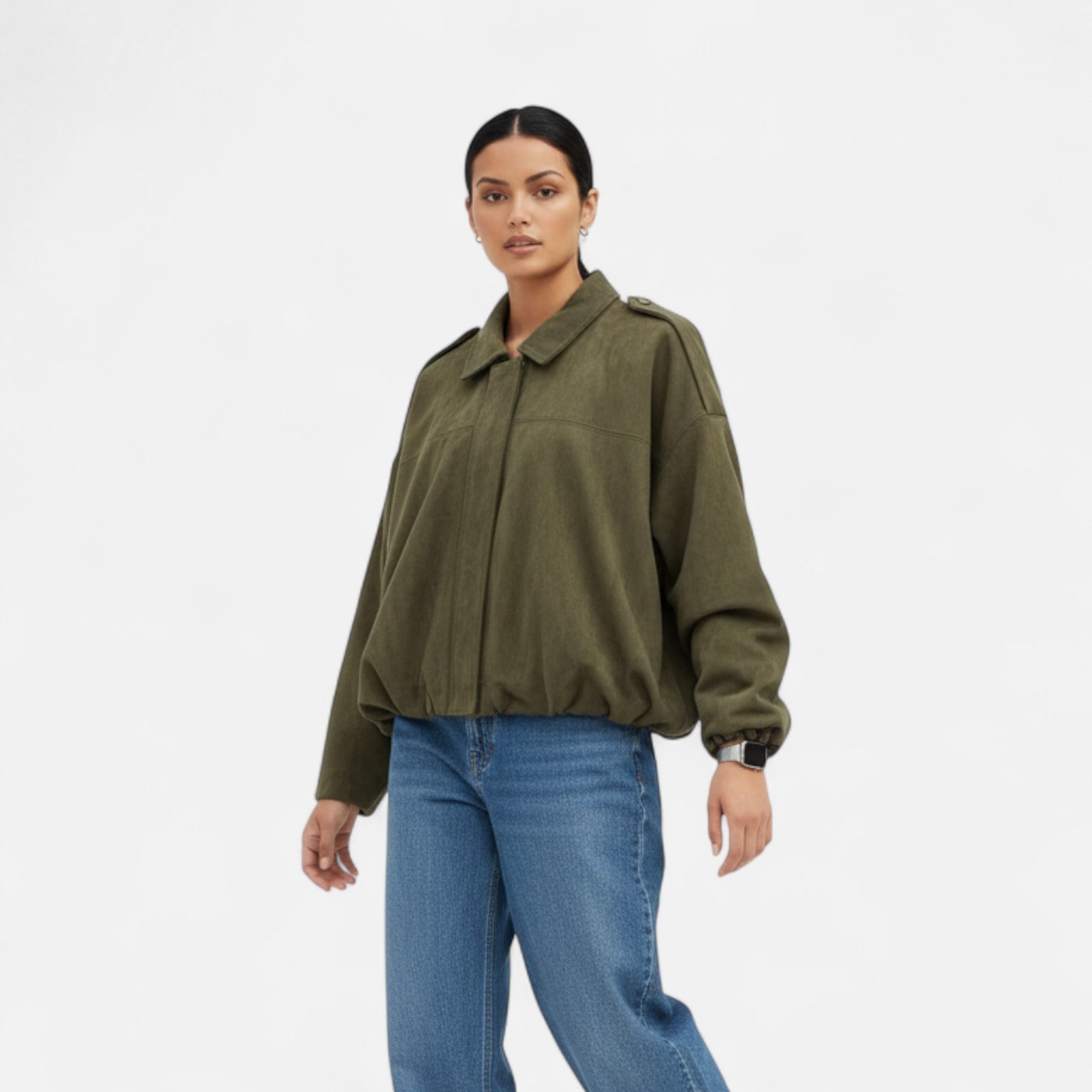 Ancienne Monde | Veste Femme Bomber Vintage Zippée