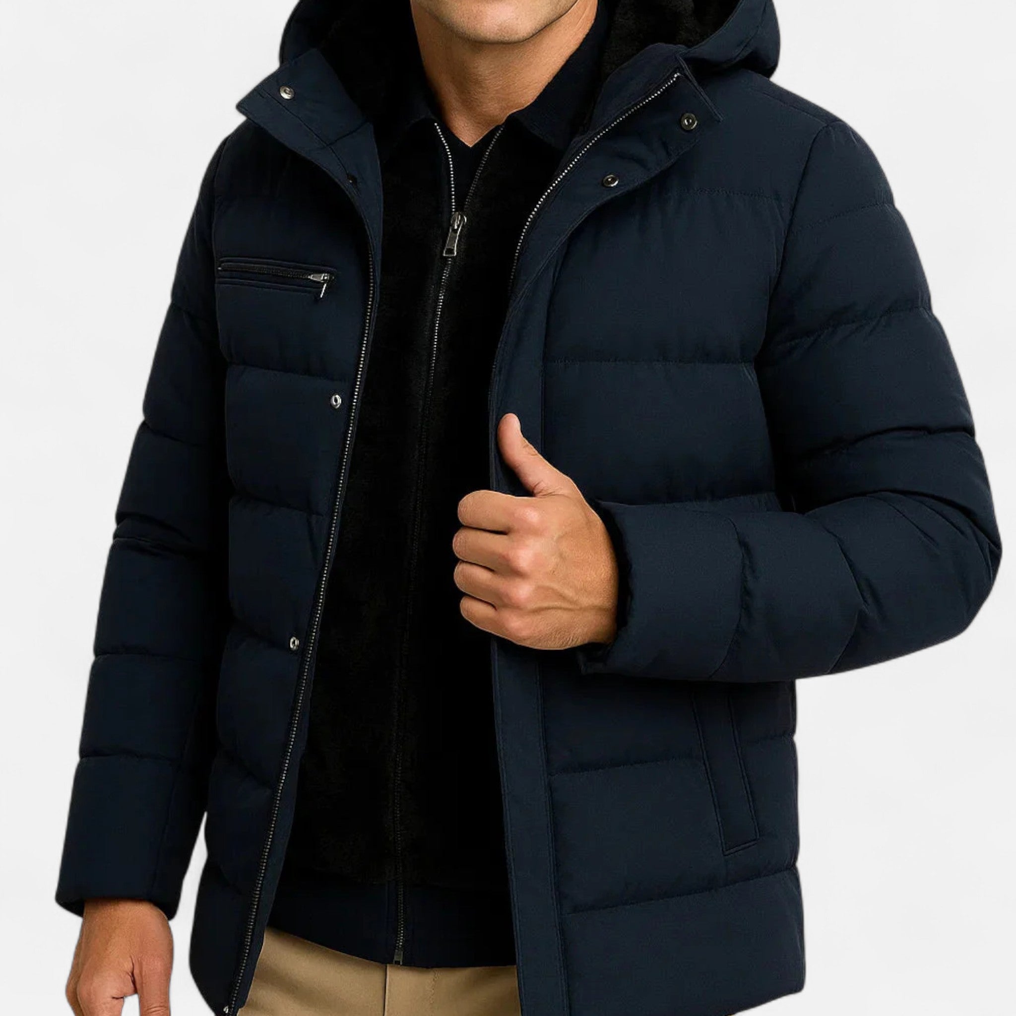 Ancienne Monde | Abrigo de Invierno Grueso Forrado de Polar – Elegancia y Calidez Atemporal