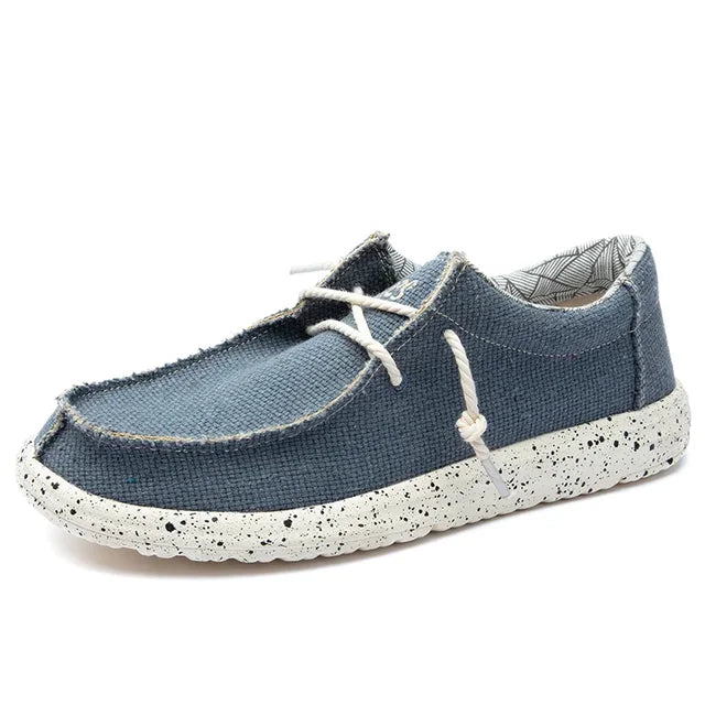 Scarpe da uomo slip-on in tessuto morbido