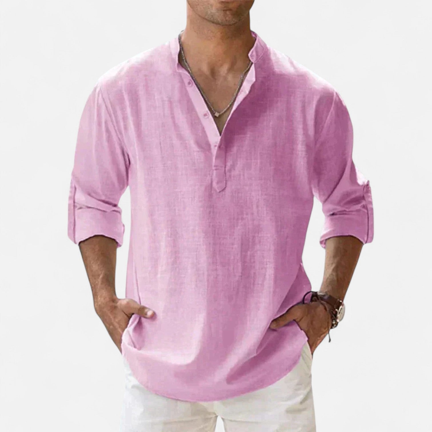 Ancienne Monde | Chemise en Lin à Manches Longues pour Homme – Légèreté Sophistiquée et Élégance Intemporelle