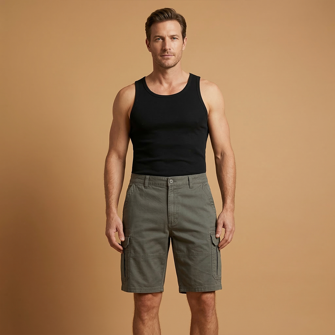 Men's casual Bermuda shorts | straight cut for summer leisure