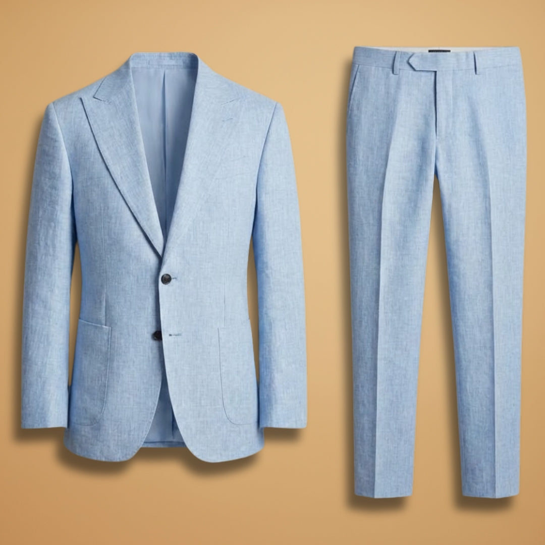 Slim men's suit | blazer set with notch lapel