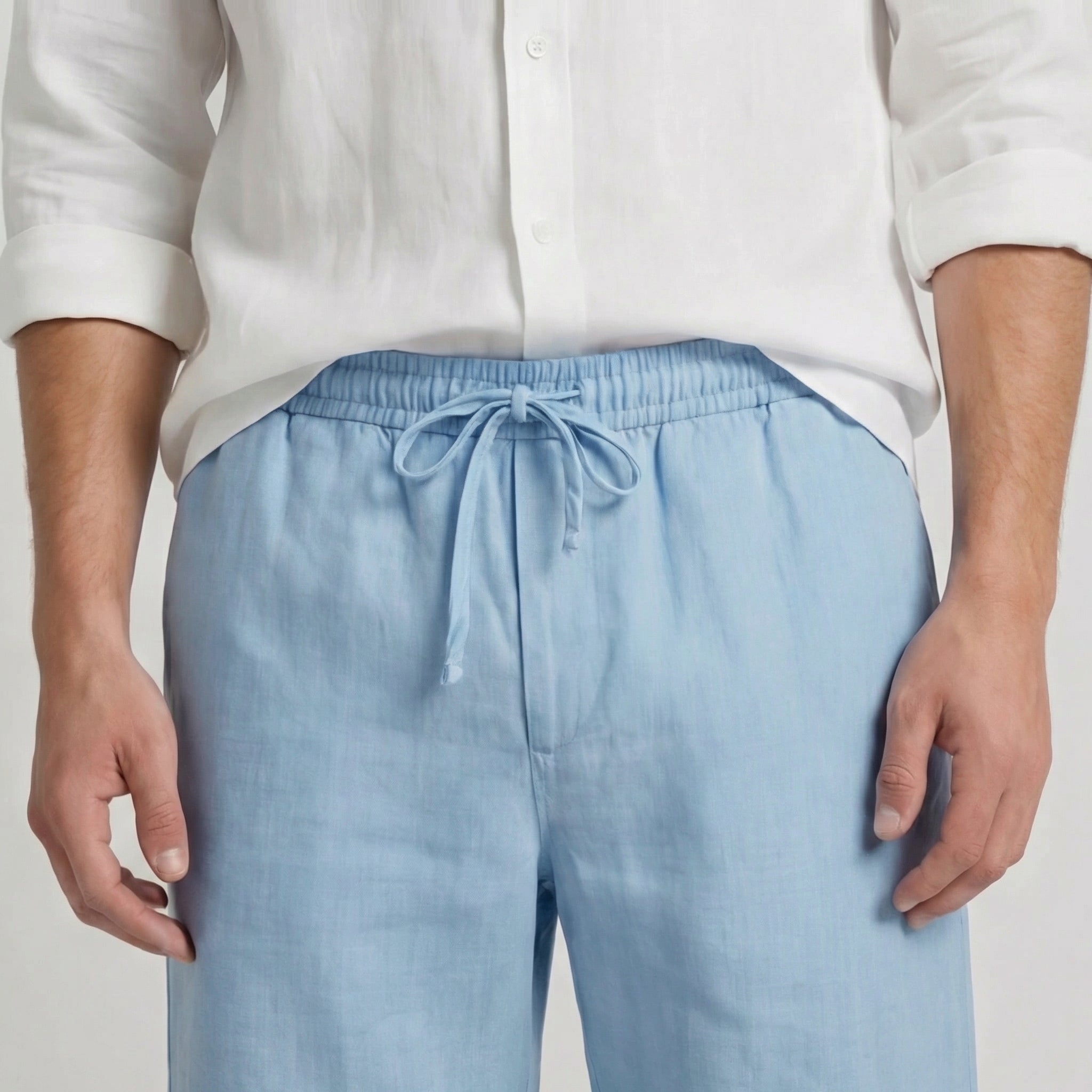 Men's short linen pants | lightweight vacation bottoms