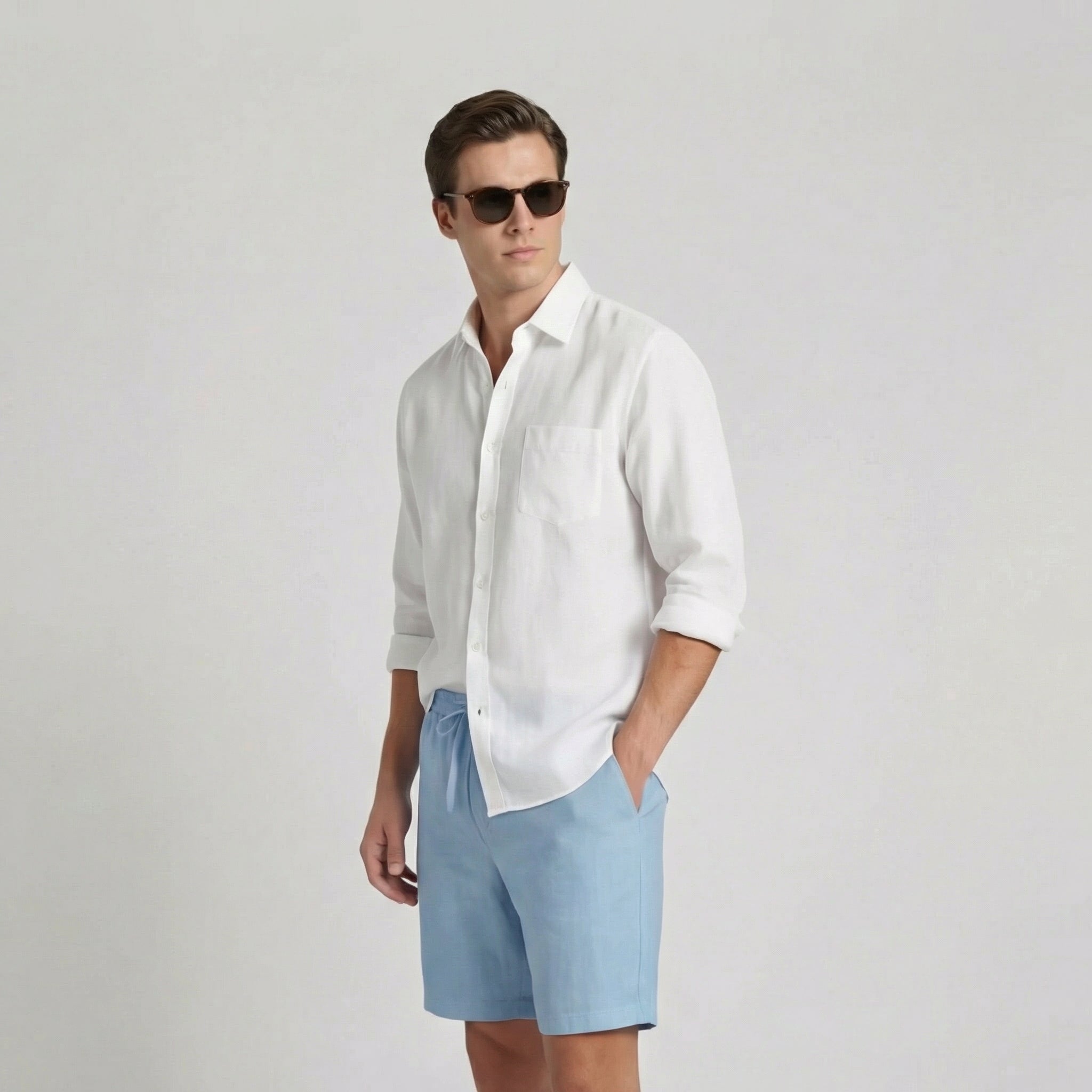 Men's short linen pants | lightweight vacation bottoms