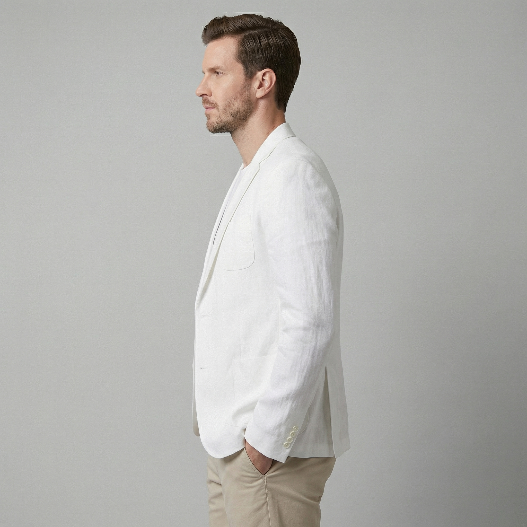 Men's linen jacket | elegant holiday blazer
