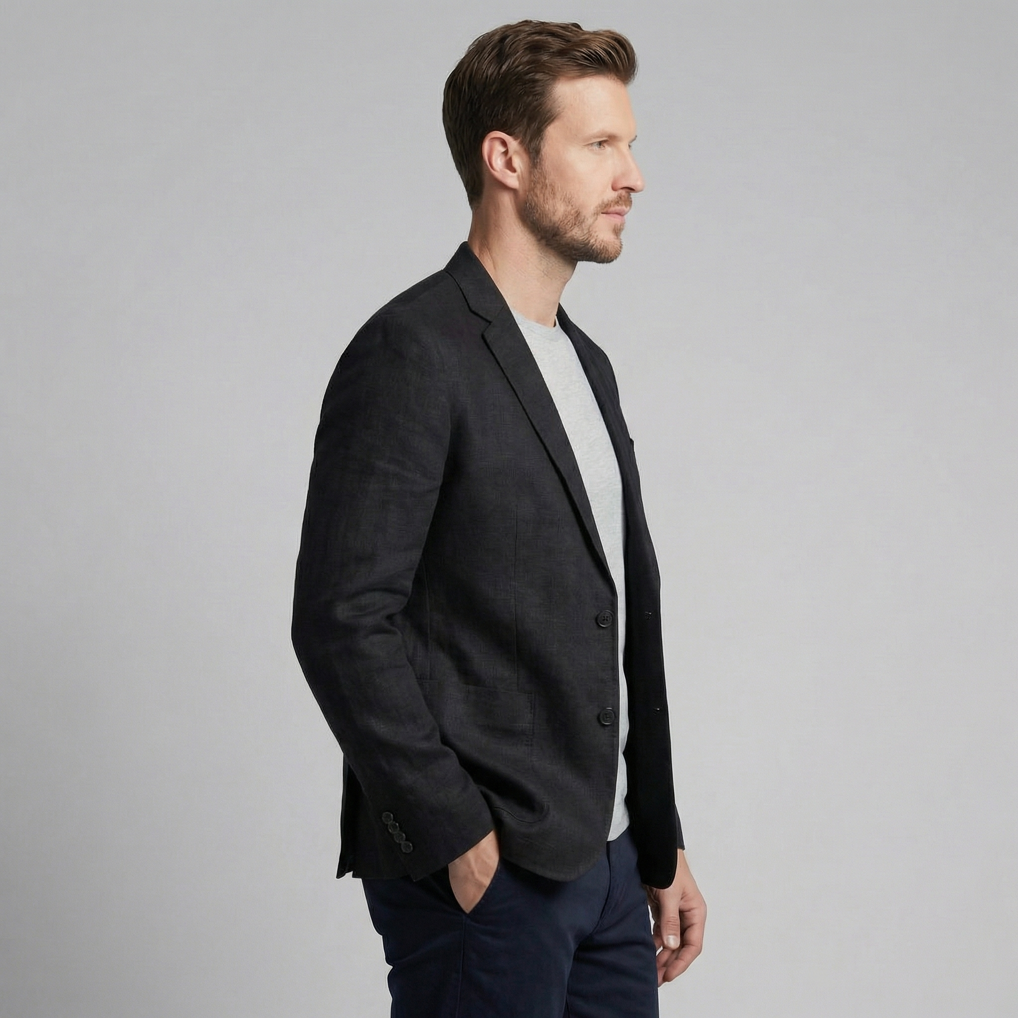 Men's linen jacket | elegant holiday blazer