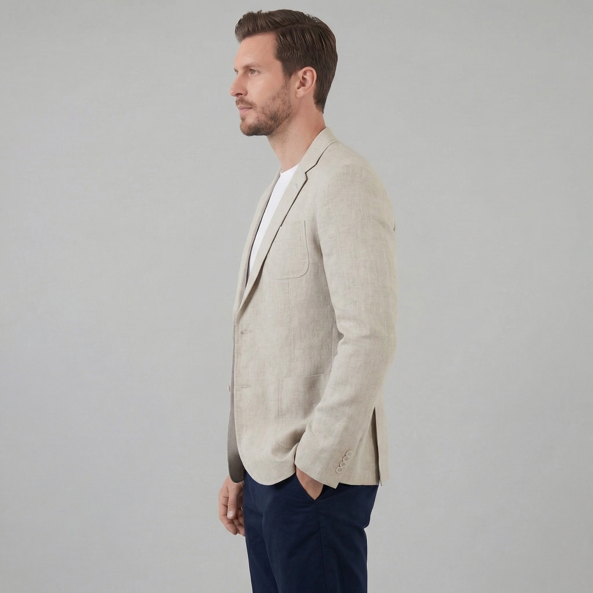 Men's linen jacket | elegant holiday blazer