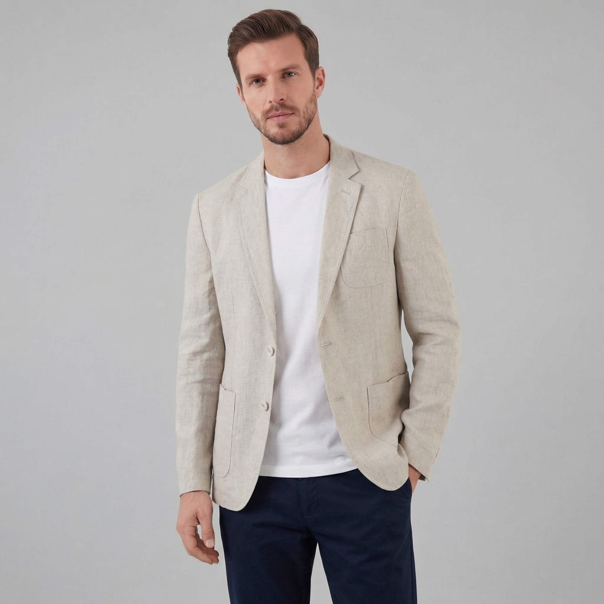 Men's linen jacket | elegant holiday blazer