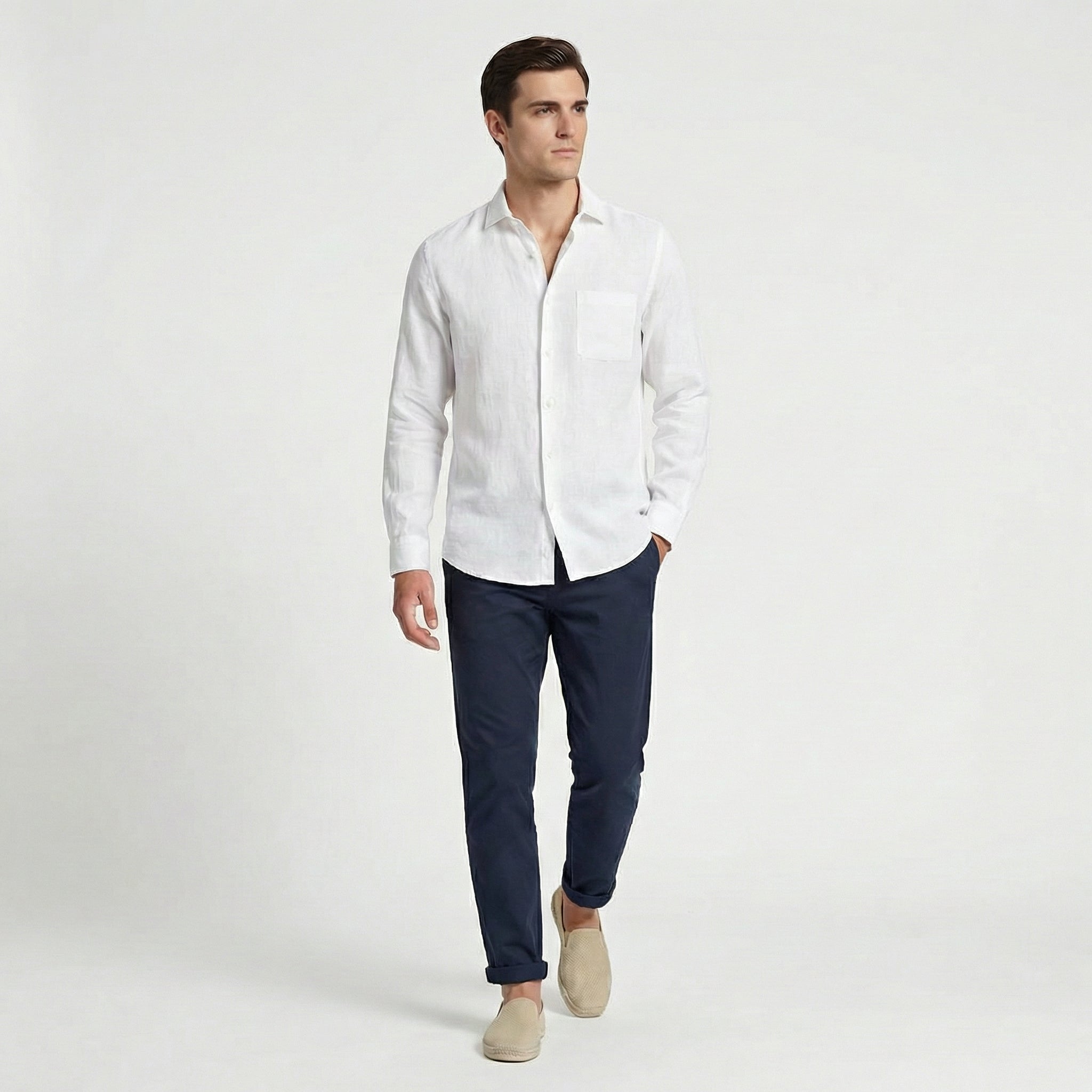 Men's linen top | classic summer shirt