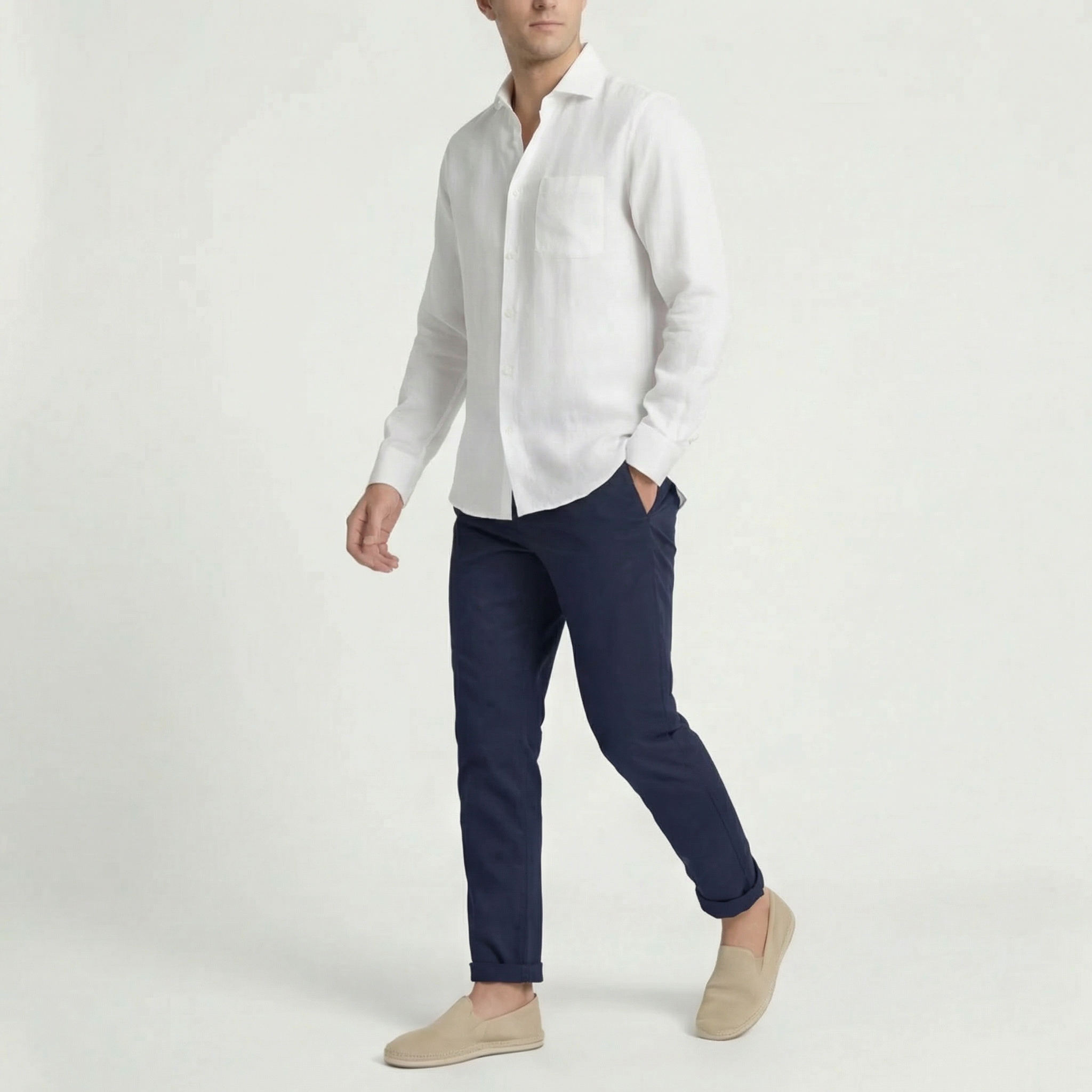 Men's linen top | classic summer shirt