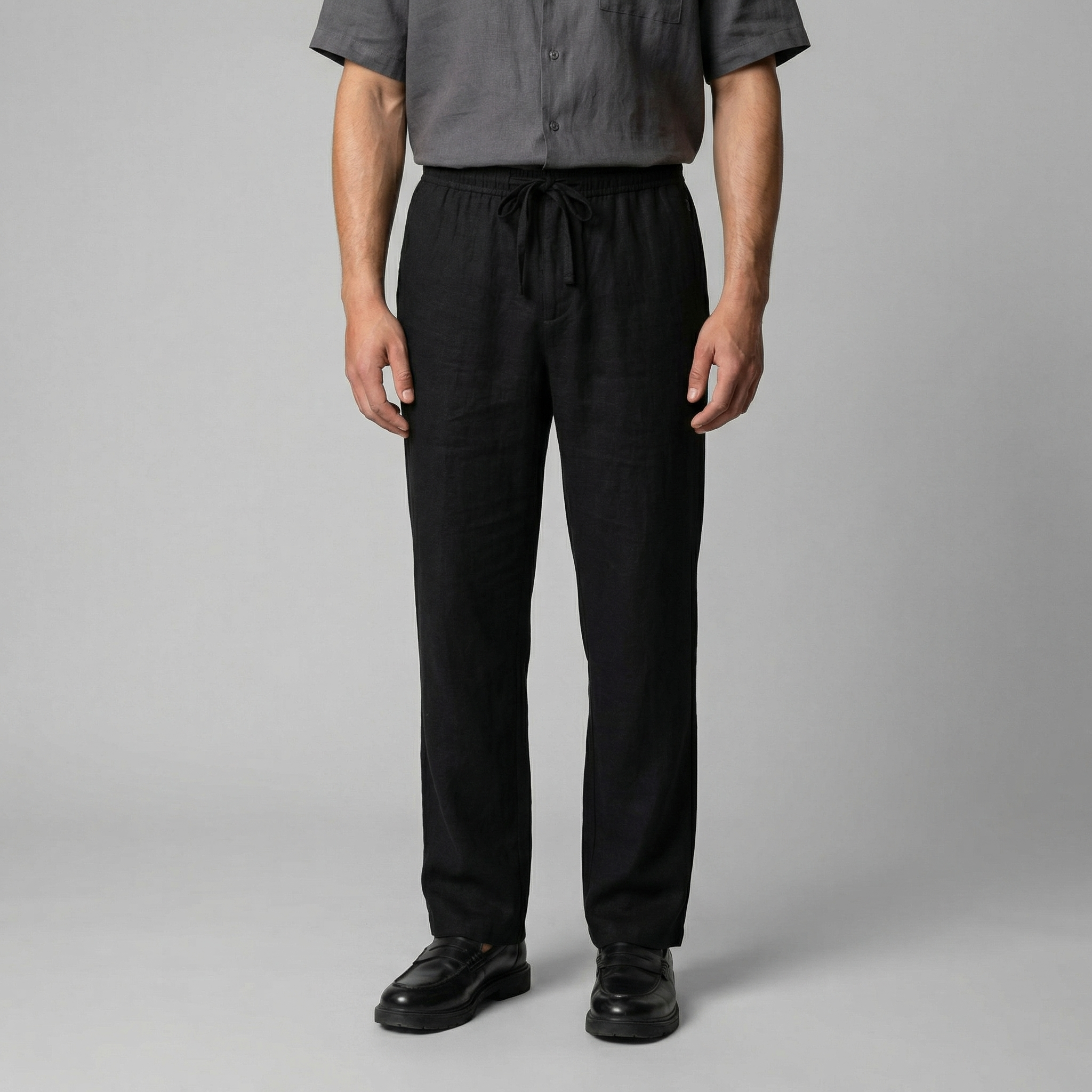Slim linen pants | men's beach bottoms