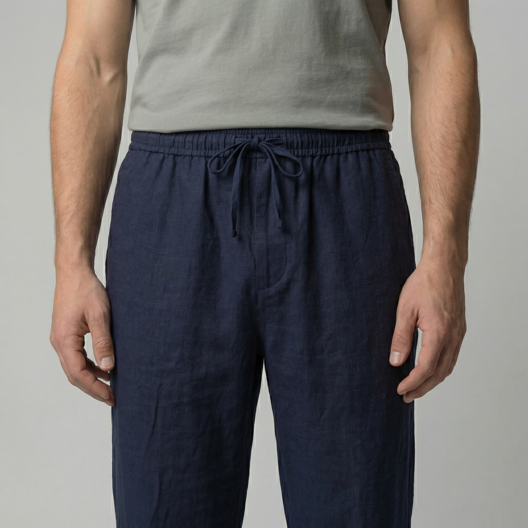 Slim linen pants | men's beach bottoms