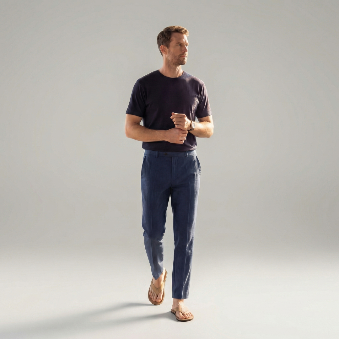 Men's linen bottoms | lightweight everyday pants