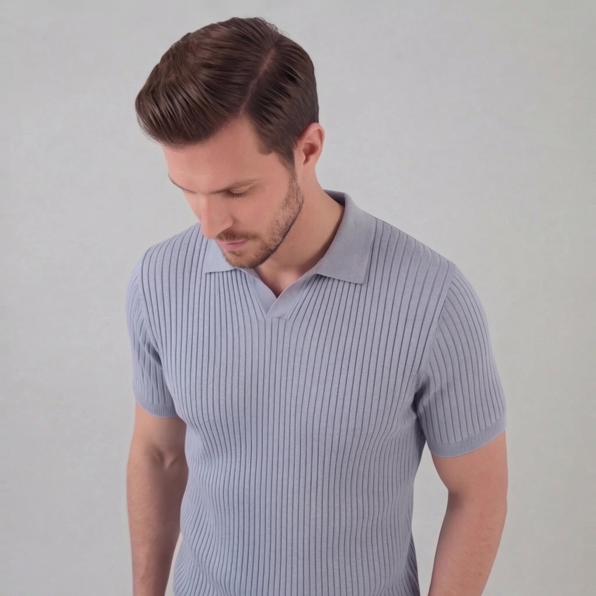 Men's high polo | modern cotton knit