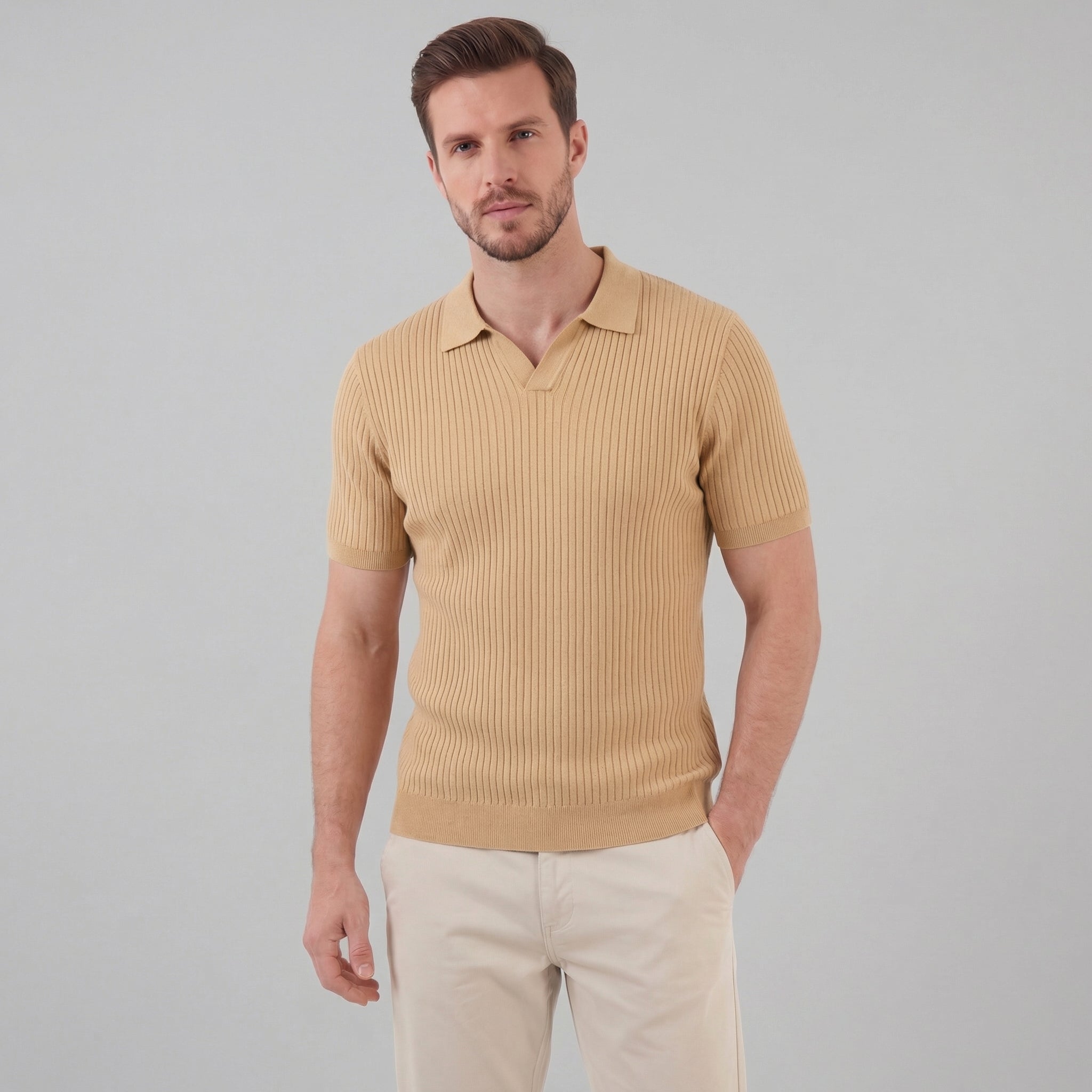 Men's high polo | modern cotton knit