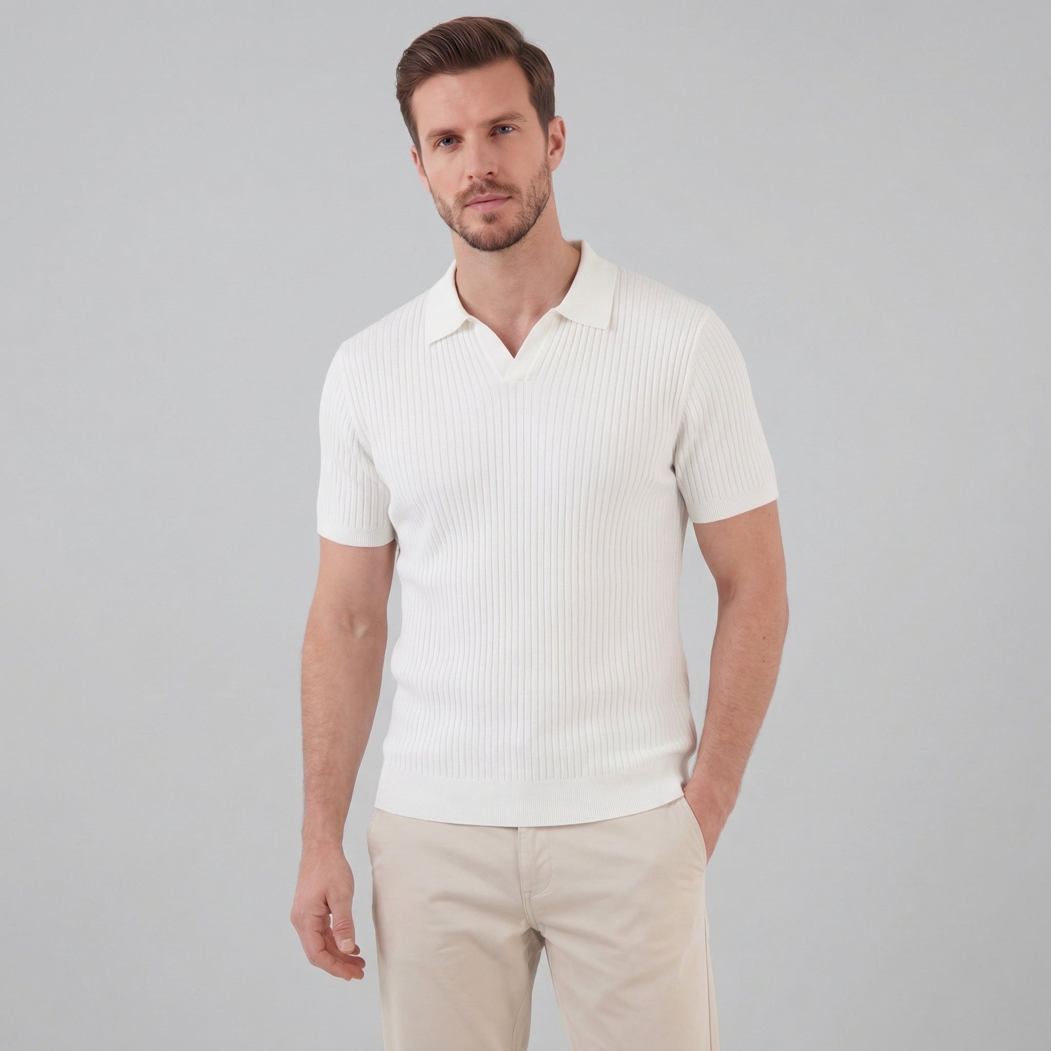 Men's high polo | modern cotton knit