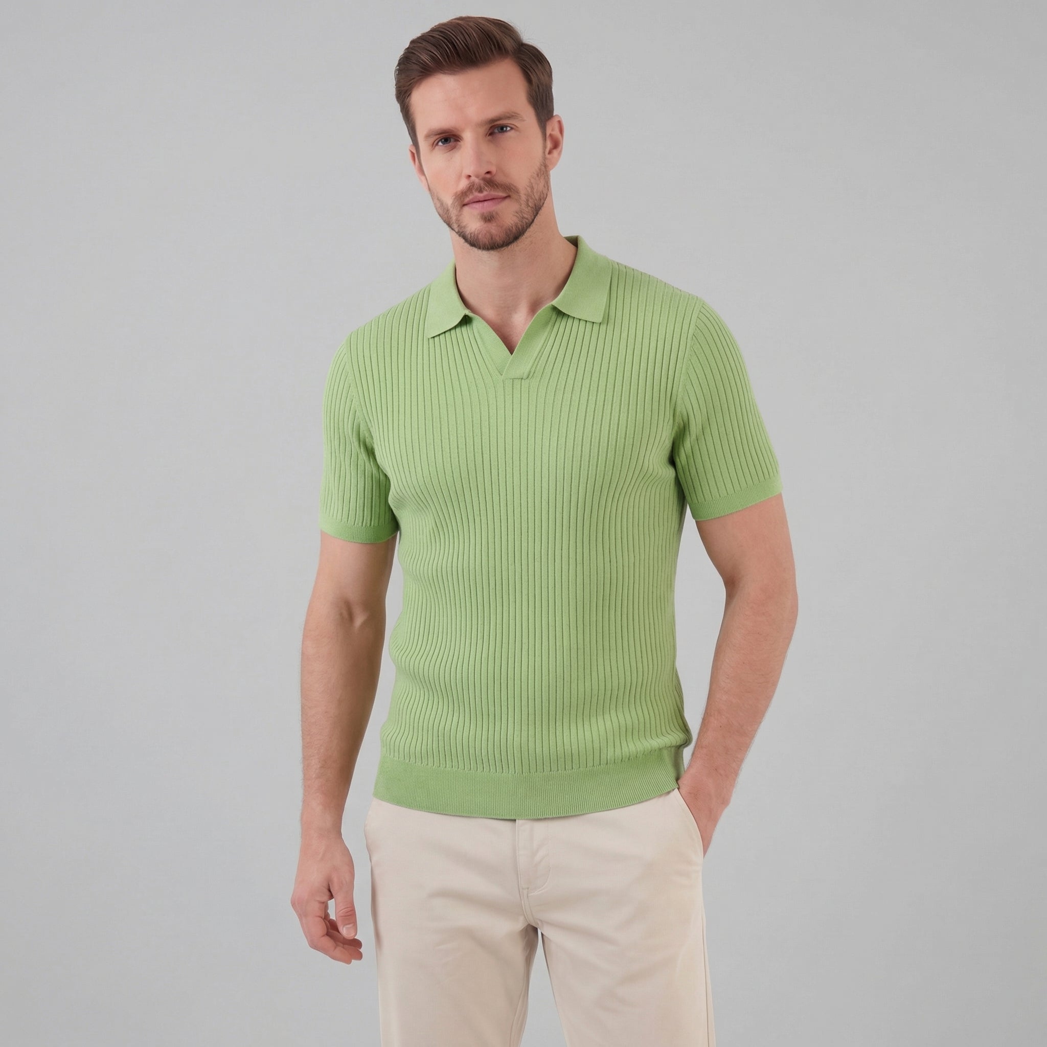 Men's high polo | modern cotton knit