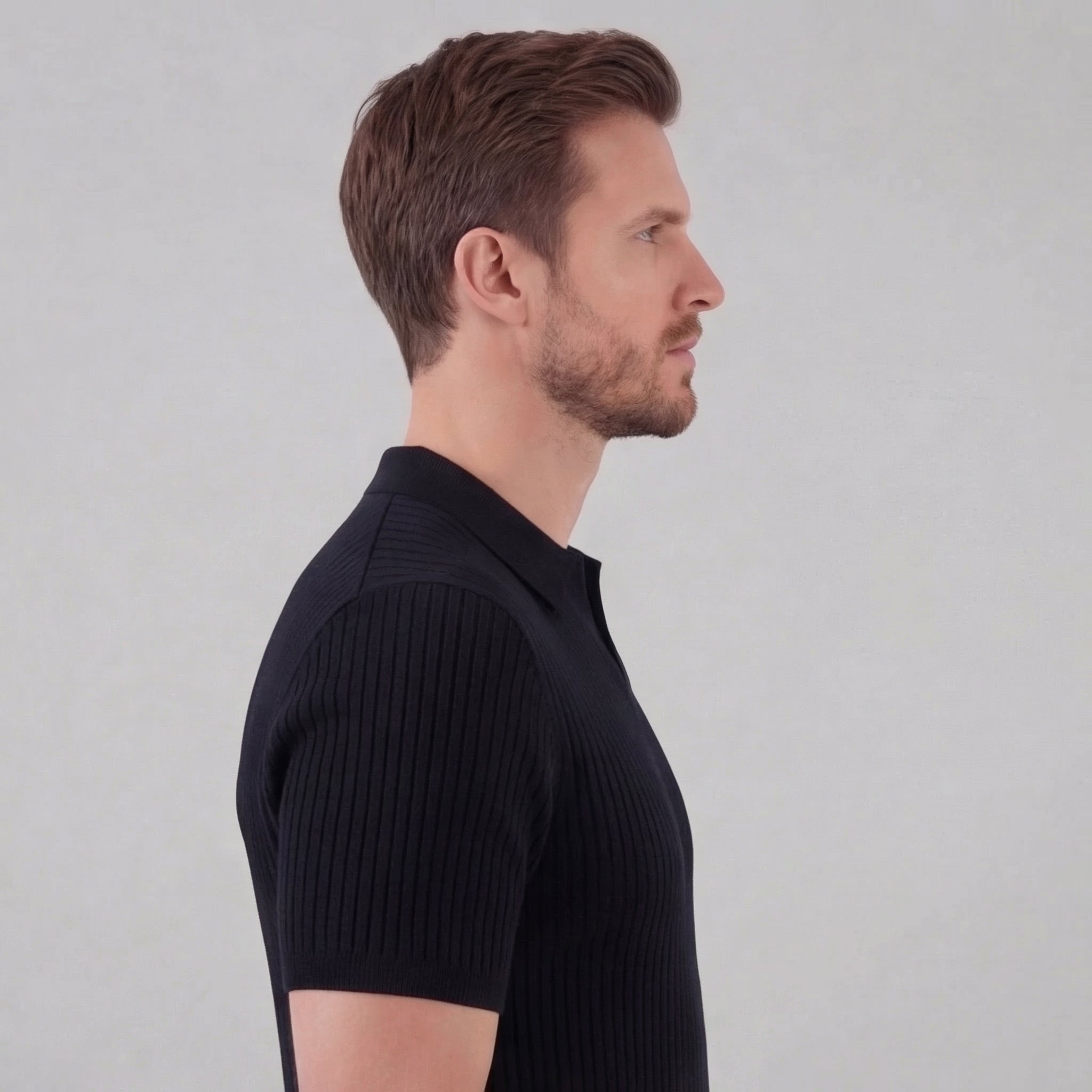 Men's high polo | modern cotton knit