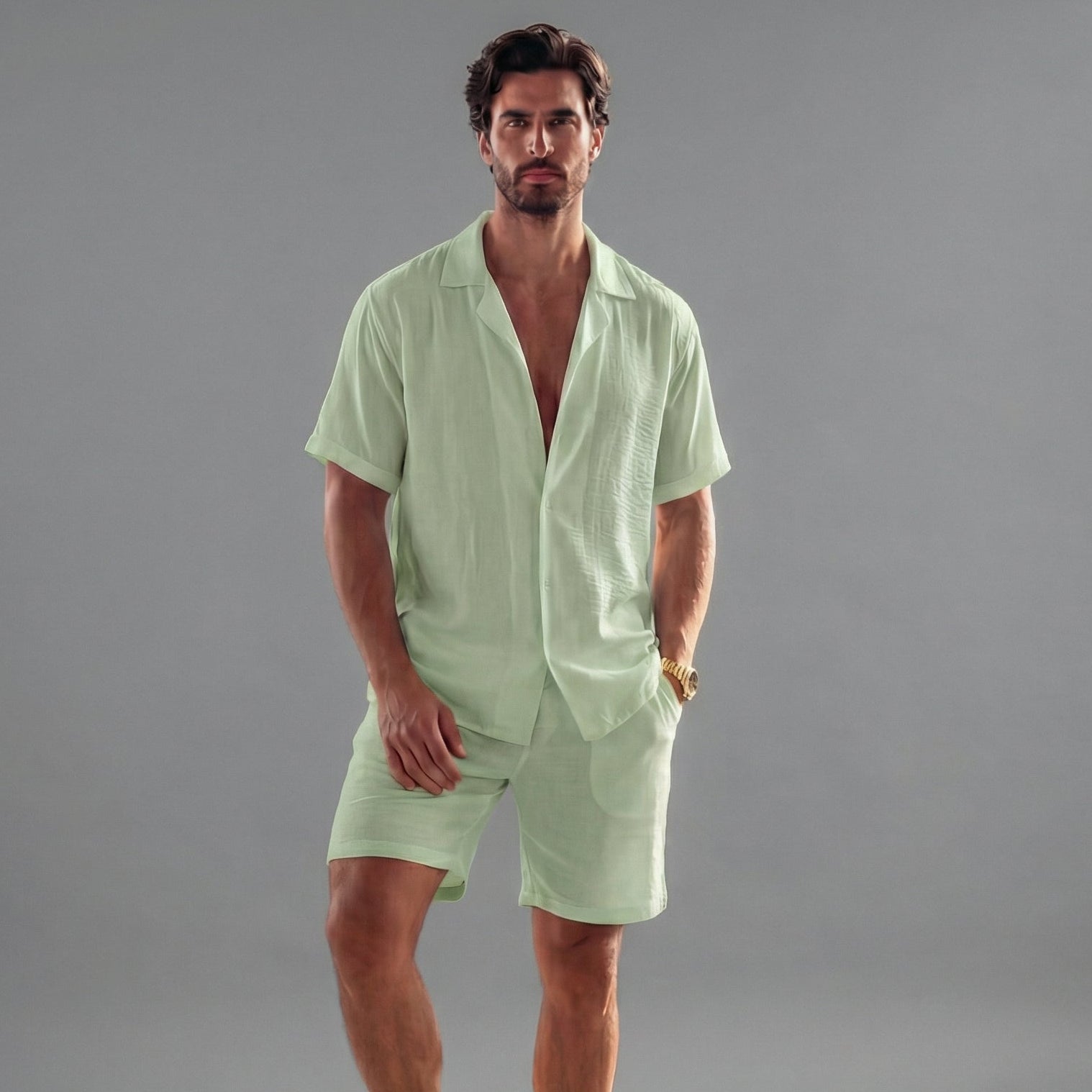 Men's summer set | two-piece linen