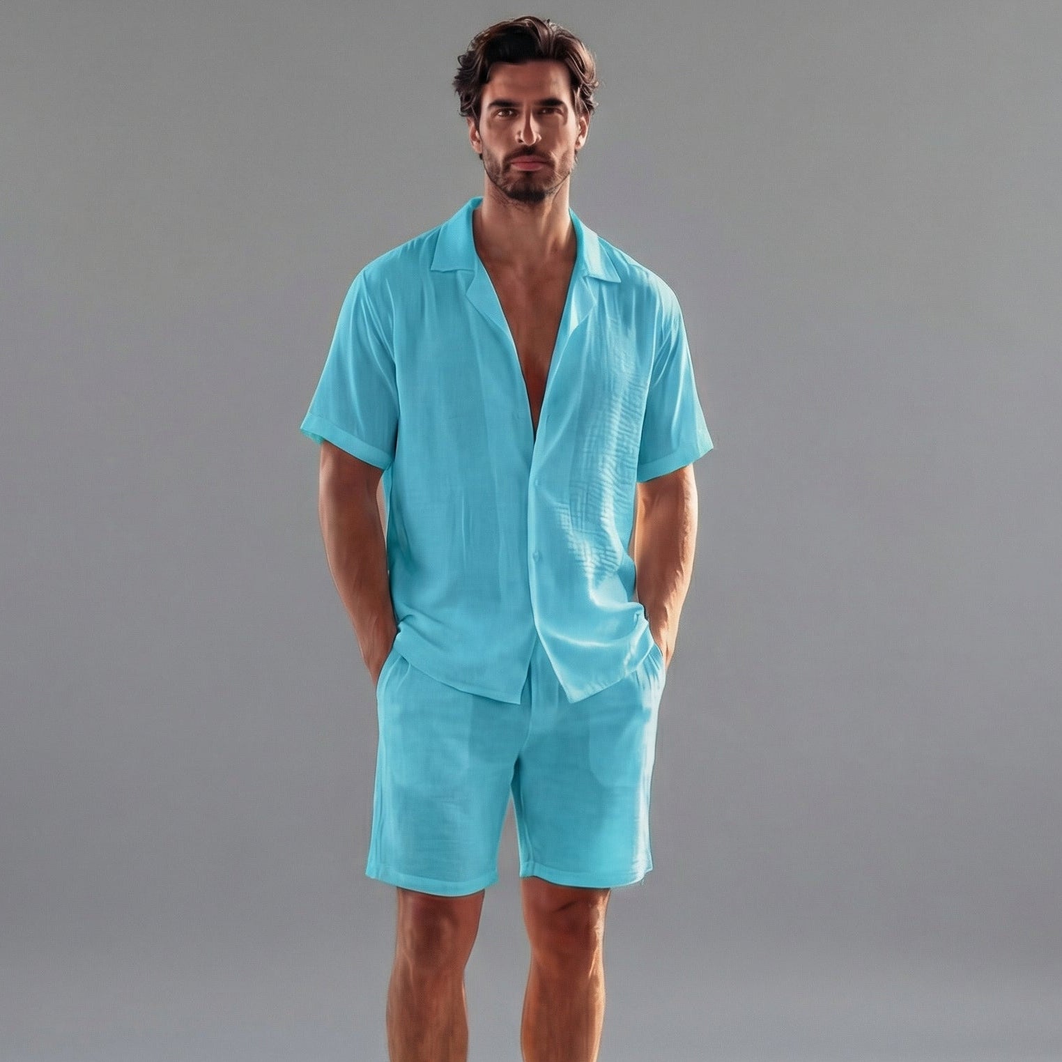 Men's summer set | two-piece linen