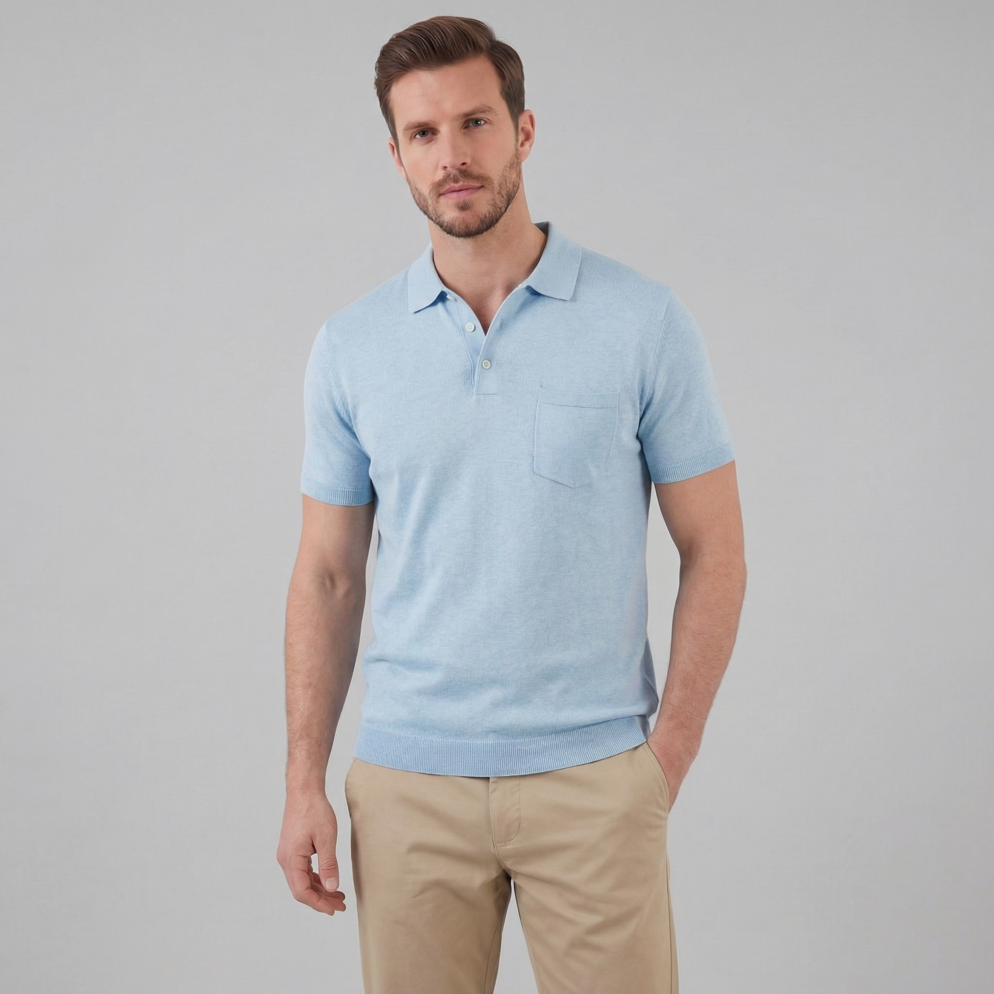 Summer high polo | lightweight knitwear garment