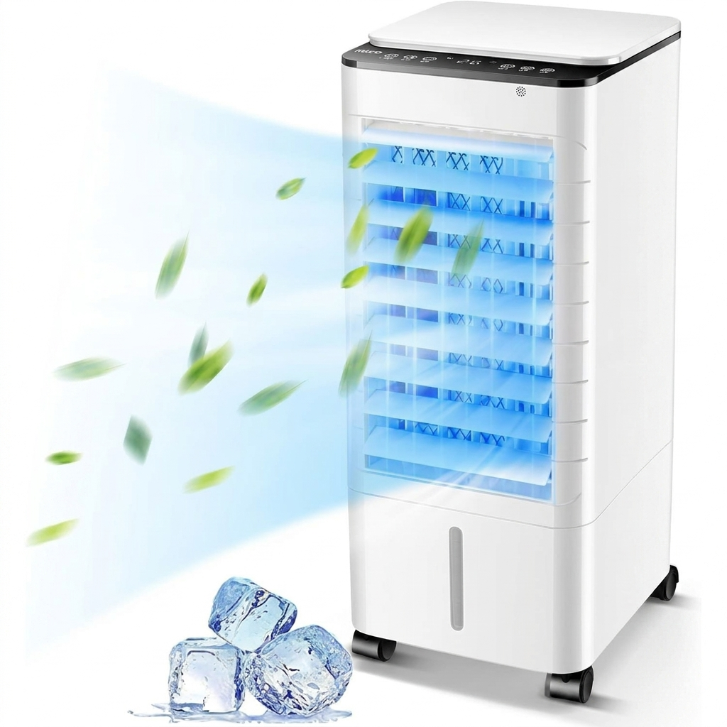 Tragbarer 3-in-1 Luftkühler ohne Installation mit großem Wassertank