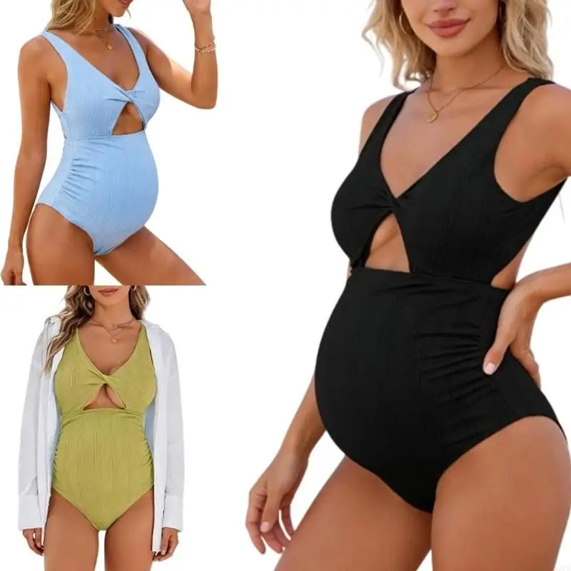 One-piece maternity slimming swimsuit