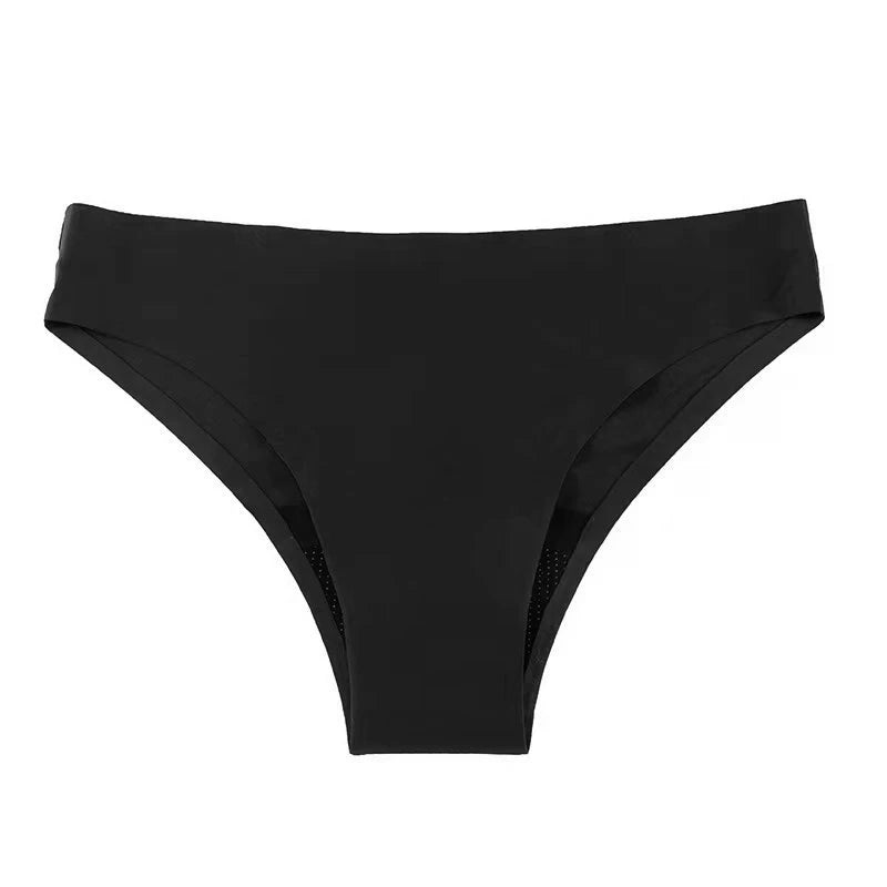 Costume da bagno mestruale donna a 4 strati, costume da bagno impermeabile per il periodo, bikini mestruale, mutandine assorbenti per adolescenti.