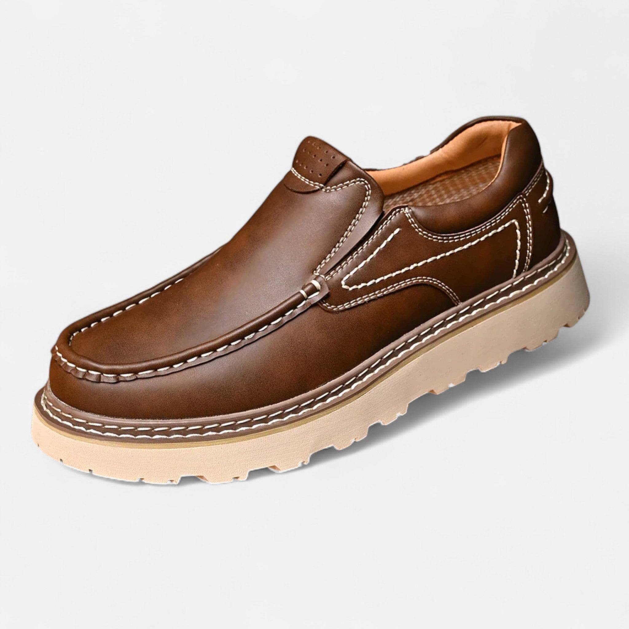 Ancienne Monde | Mocassins Homme Monza en Cuir Classique