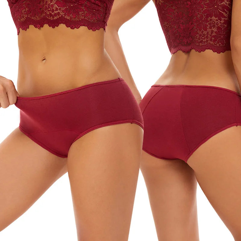 Prodyšné bavlněné spodní prádlo pro období menstruace