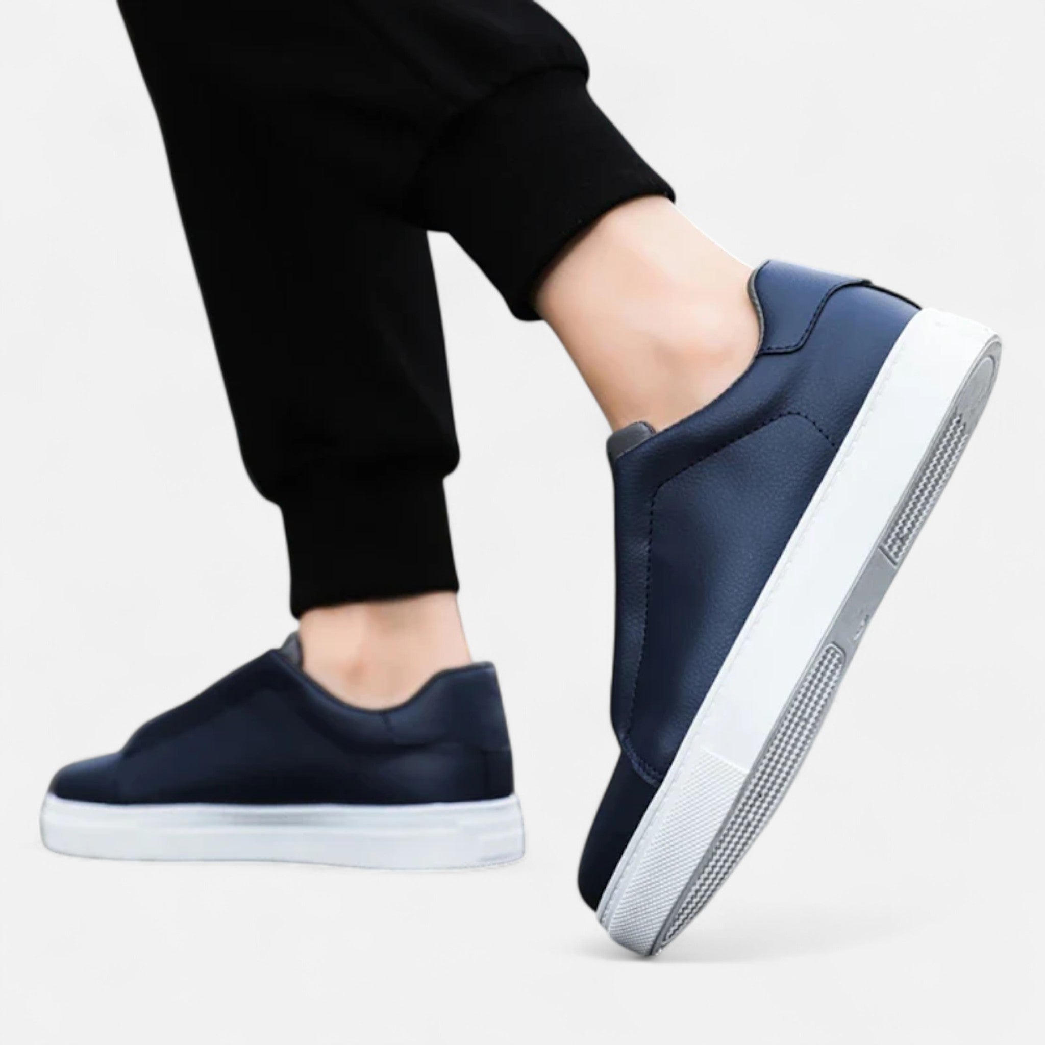 Ancienne Monde | Sneakers Homme en Cuir Sans Lacets Premium