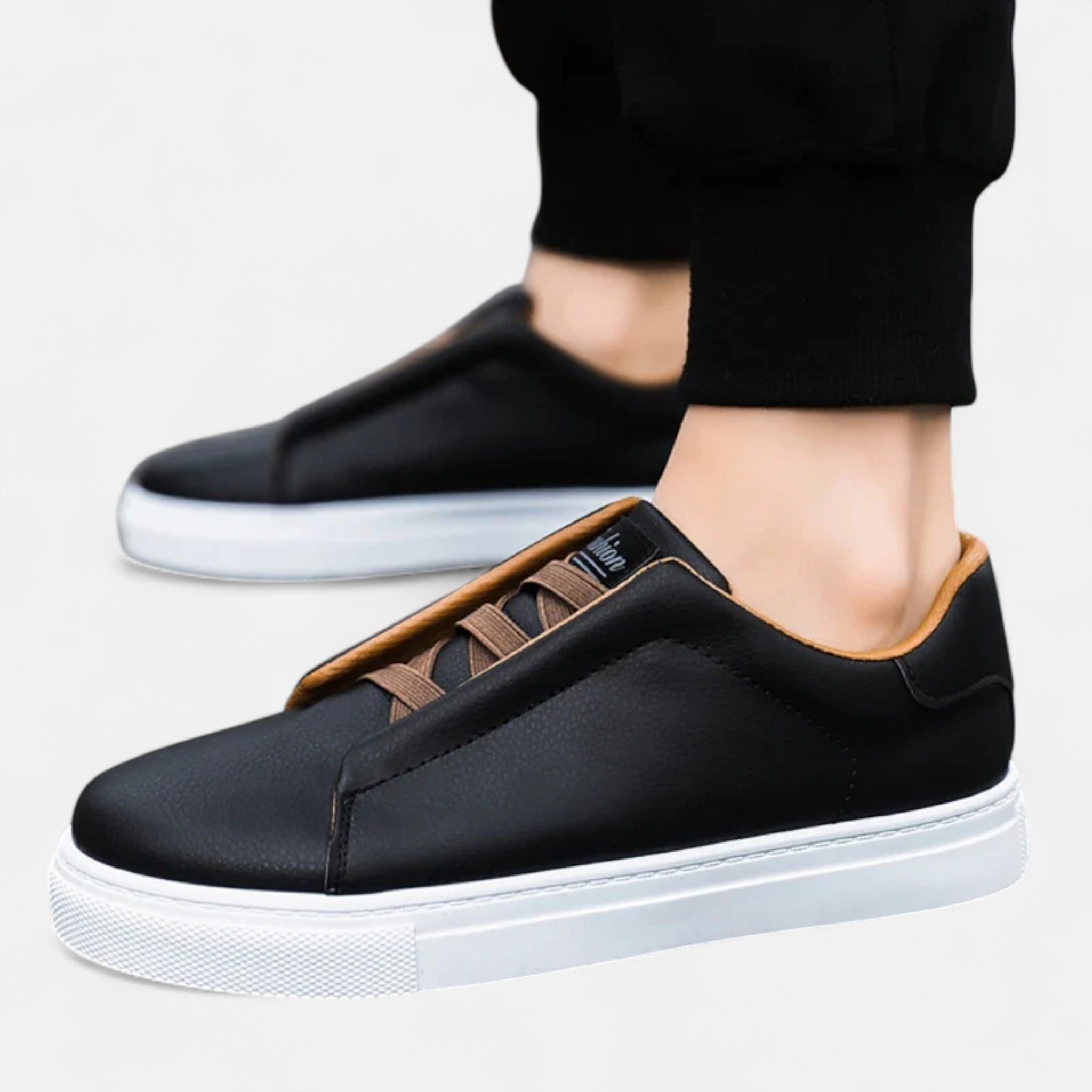 Ancienne Monde | Sneakers Homme en Cuir Sans Lacets Premium