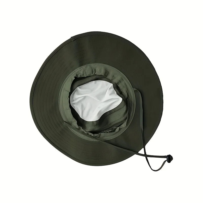 Letní klobouk proti slunci ve stylu bucket hat na turistiku s rychlým schnutím