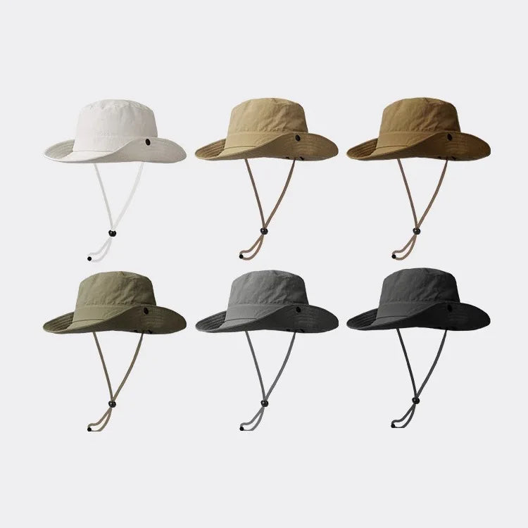 Oddychający kapelusz przeciwsłoneczny typu bucket hat szybkoschnący