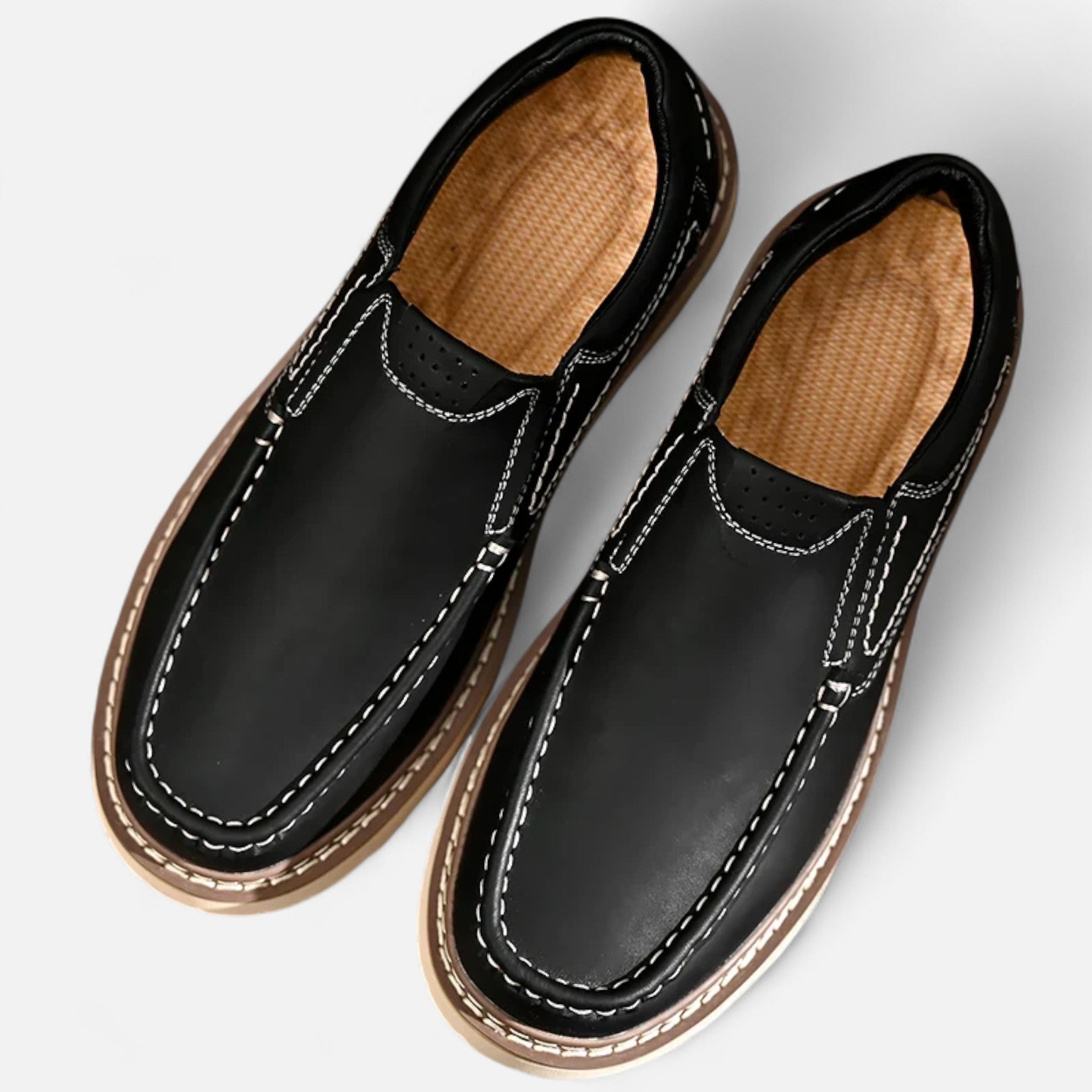 Ancienne Monde | Mocassins Homme Monza en Cuir Classique