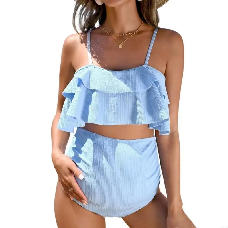 Conjunto de baño de maternidad de una pieza con motivo veraniego
