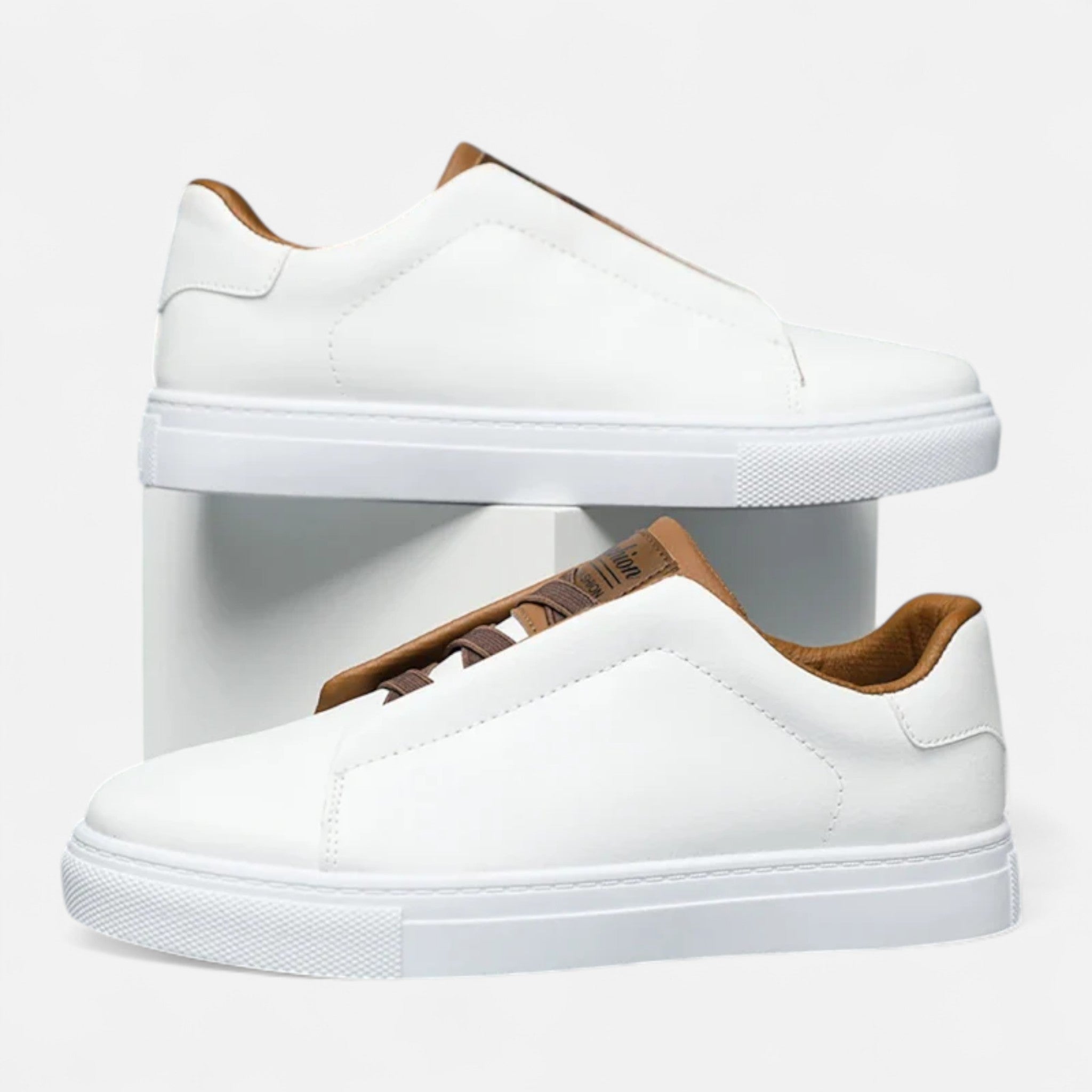 Ancienne Monde | Sneakers Homme en Cuir Sans Lacets Premium